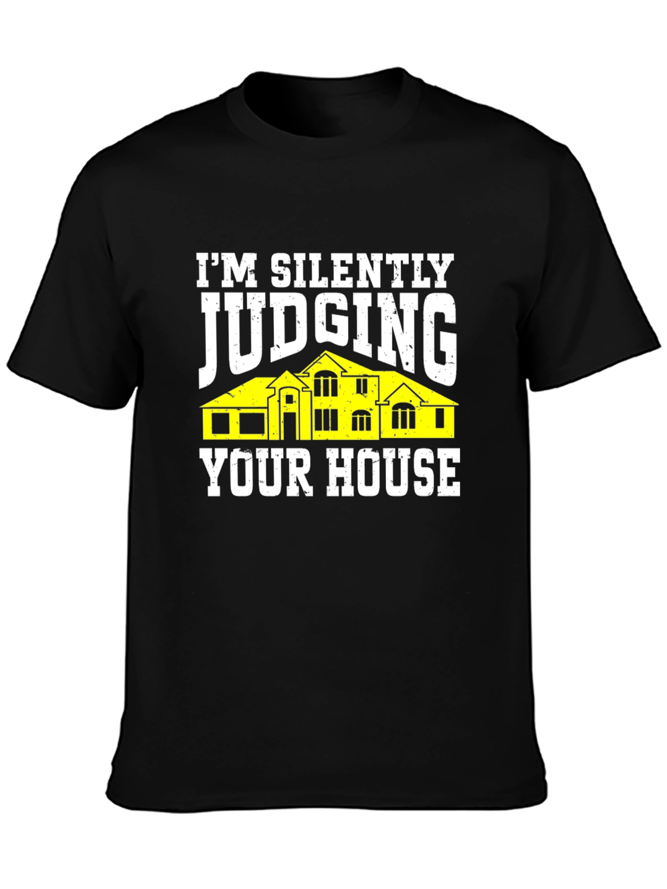 Judging Your House Graphic Tee - Black