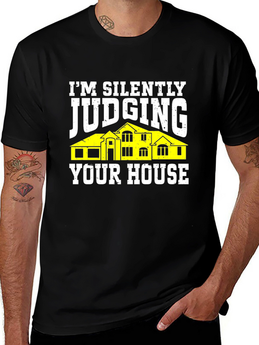 Judging Your House Graphic Tee - Black
