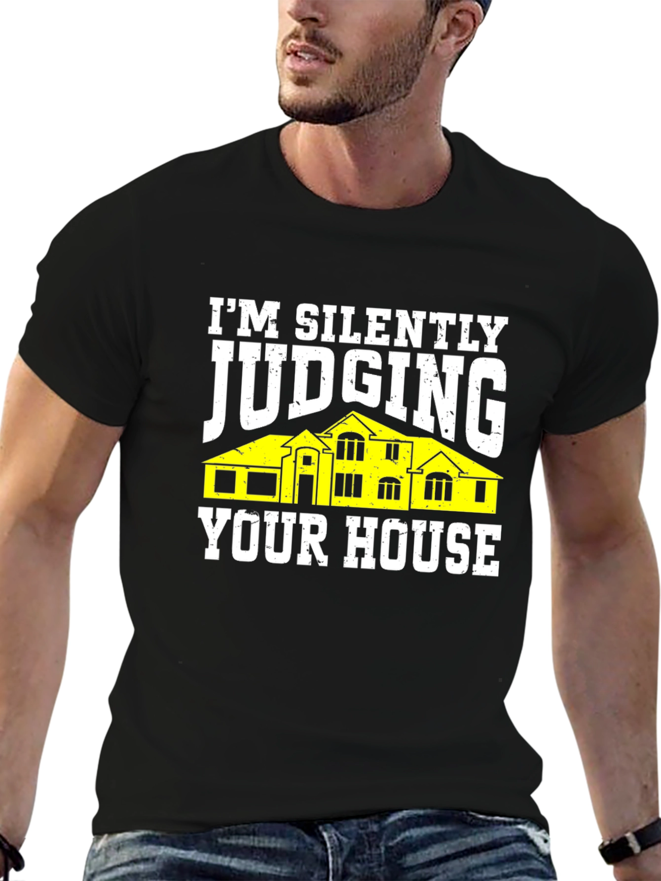 Judging Your House Graphic Tee - Black