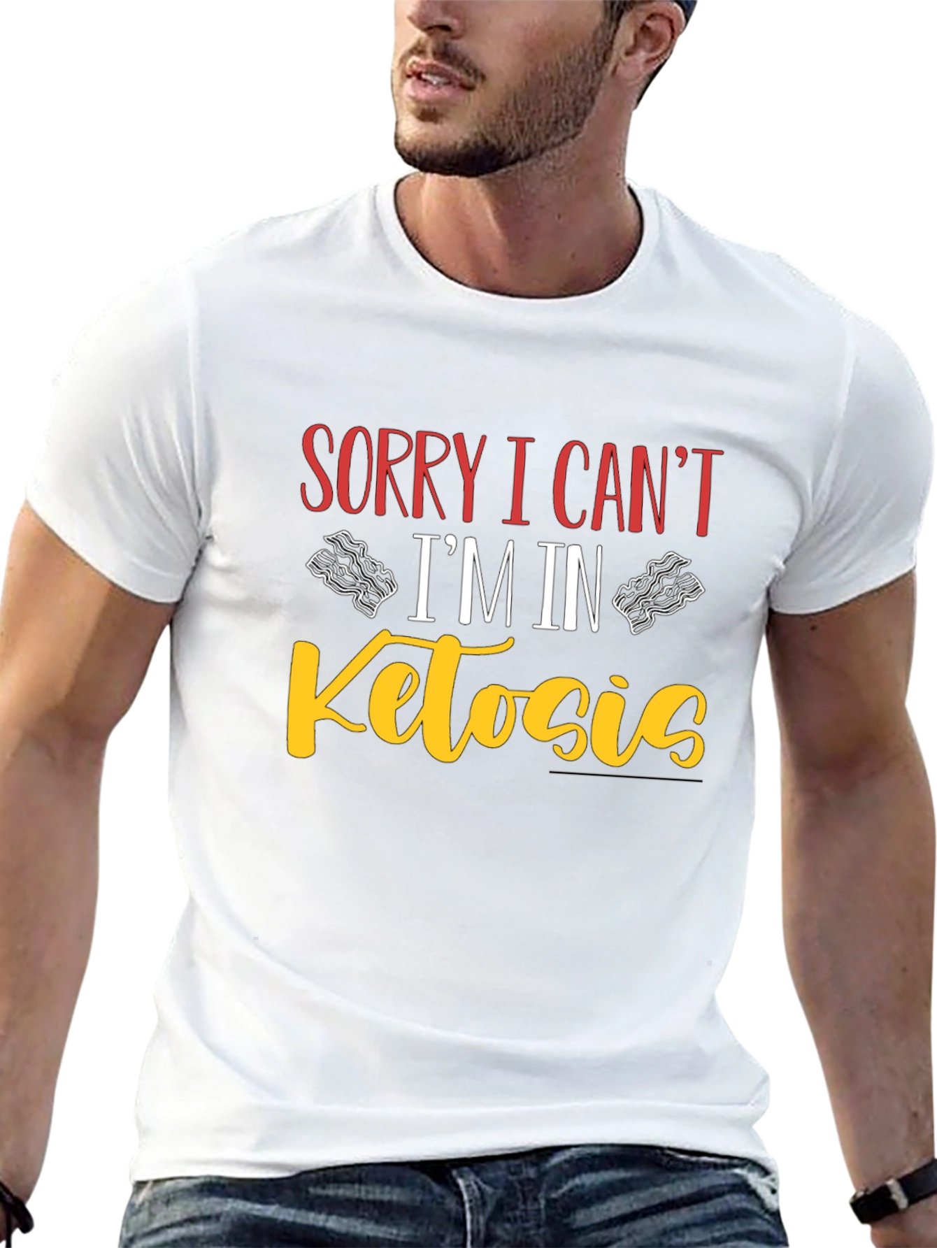Sorry I Cant Im In Ketosis Black T-Shirt
