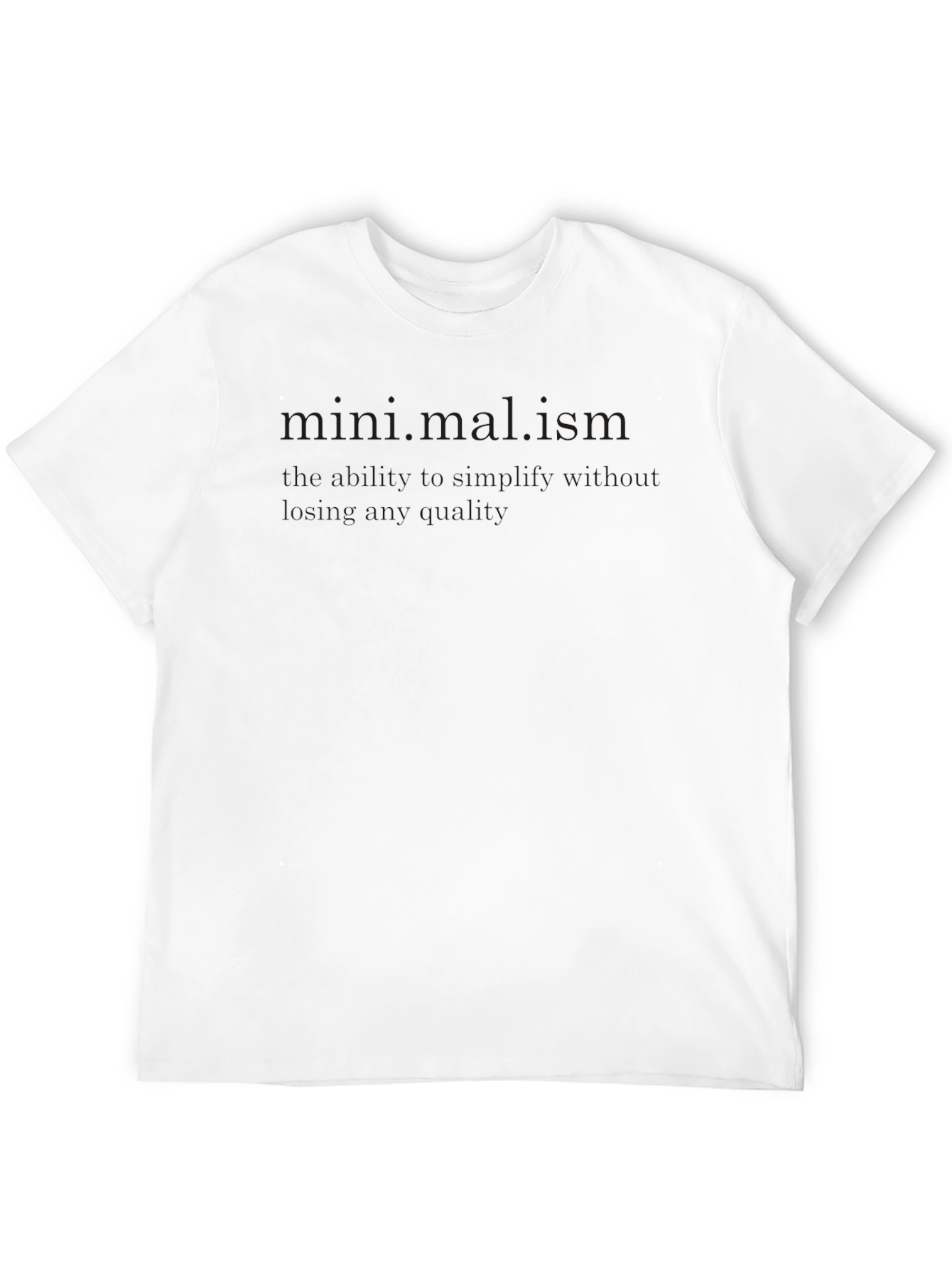 Minimalism Graphic Tee - Stylish & Comfortable