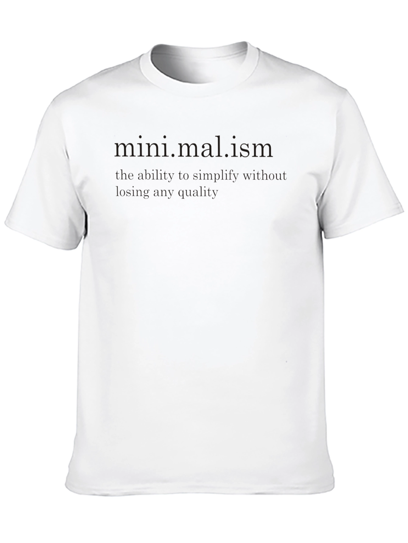 Minimalism Graphic Tee - Stylish & Comfortable