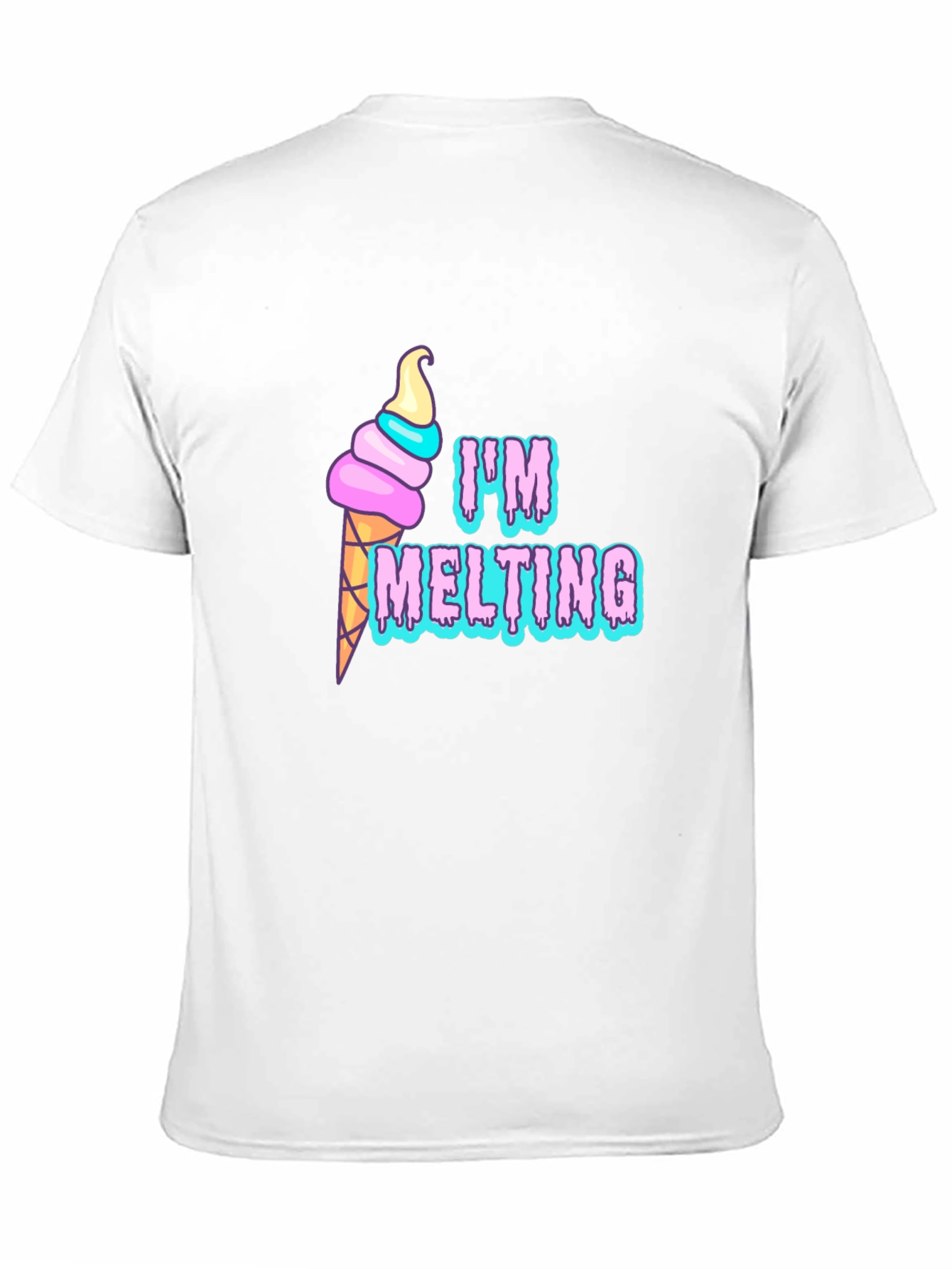 Im Melting Graphic T-Shirt - Black Tee