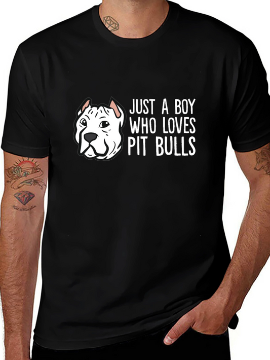 Pit Bull Lover Tee - Just a Boy Who Loves Pit Bulls