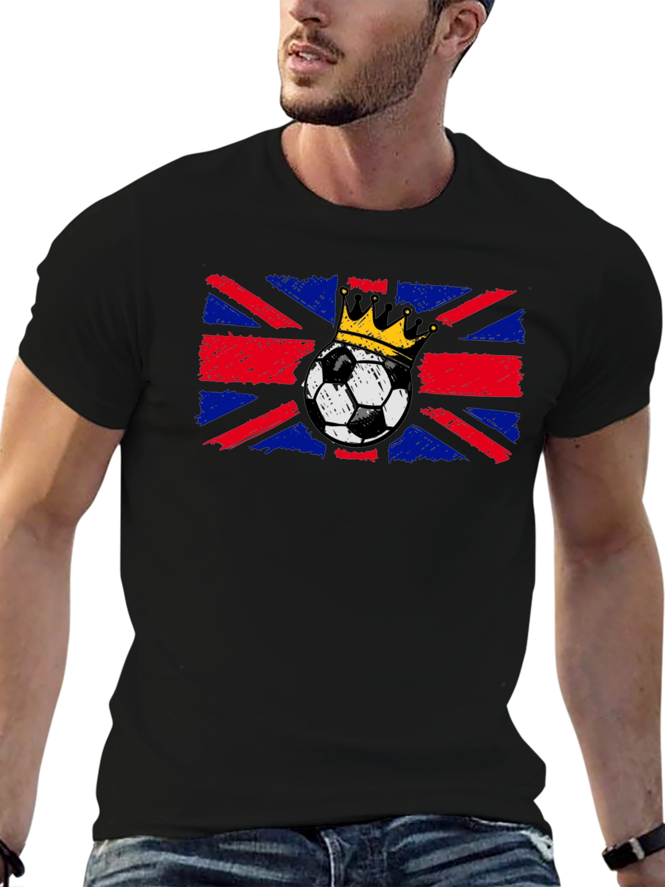 British Flag Soccer King T-Shirt