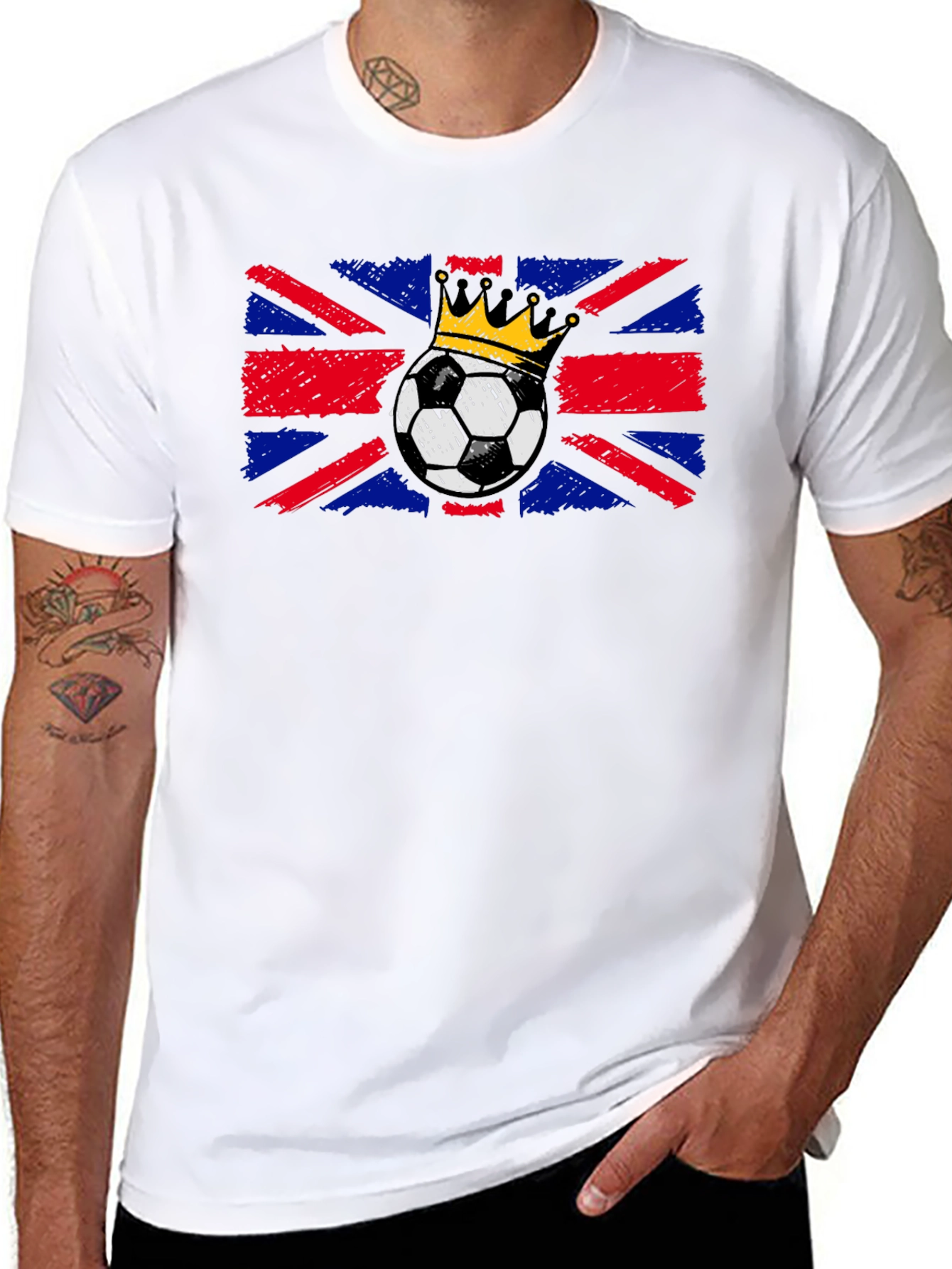 British Flag Soccer King T-Shirt