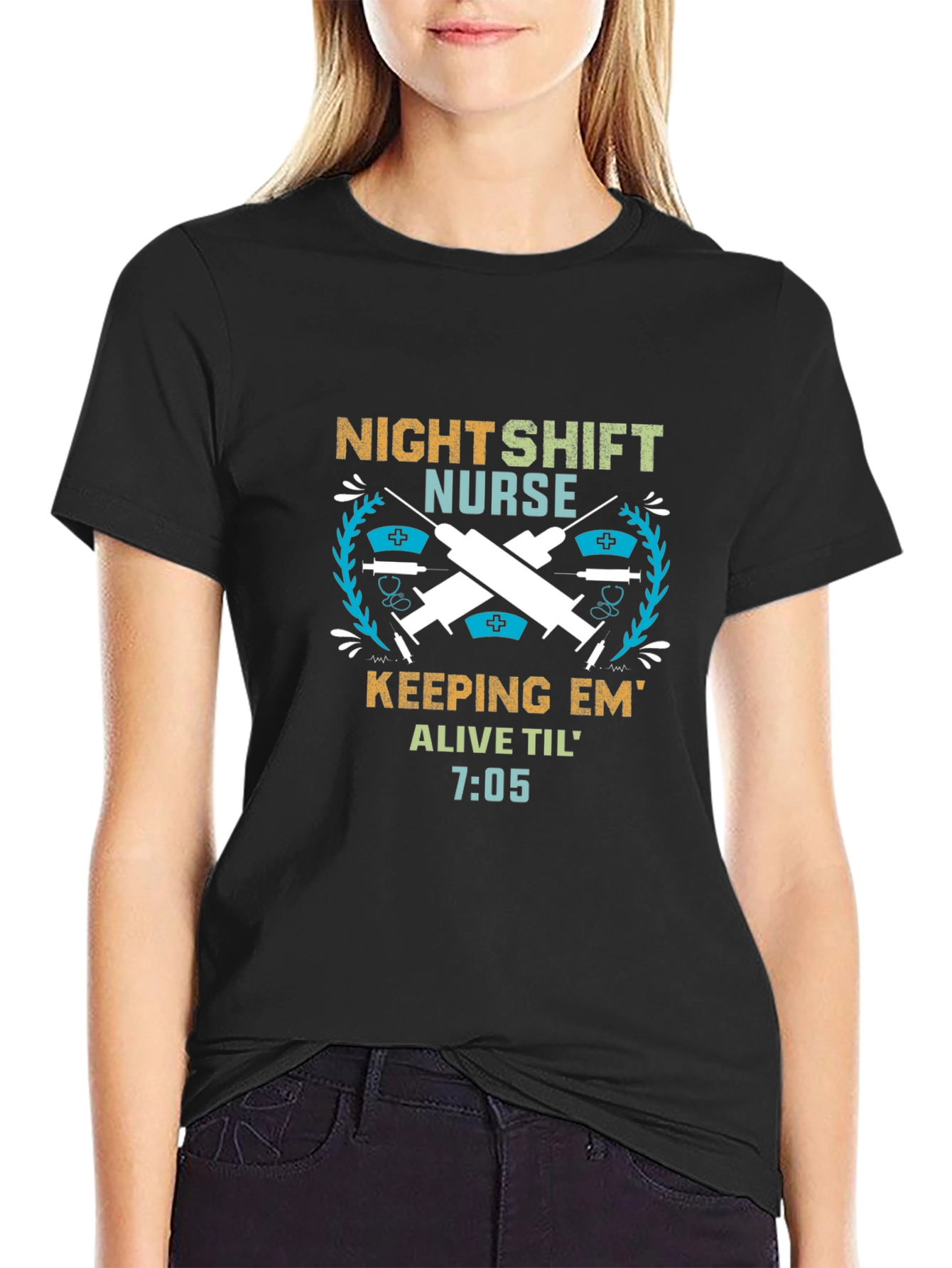 Night Shift Nurse T-Shirt: Keeping Em Alive!