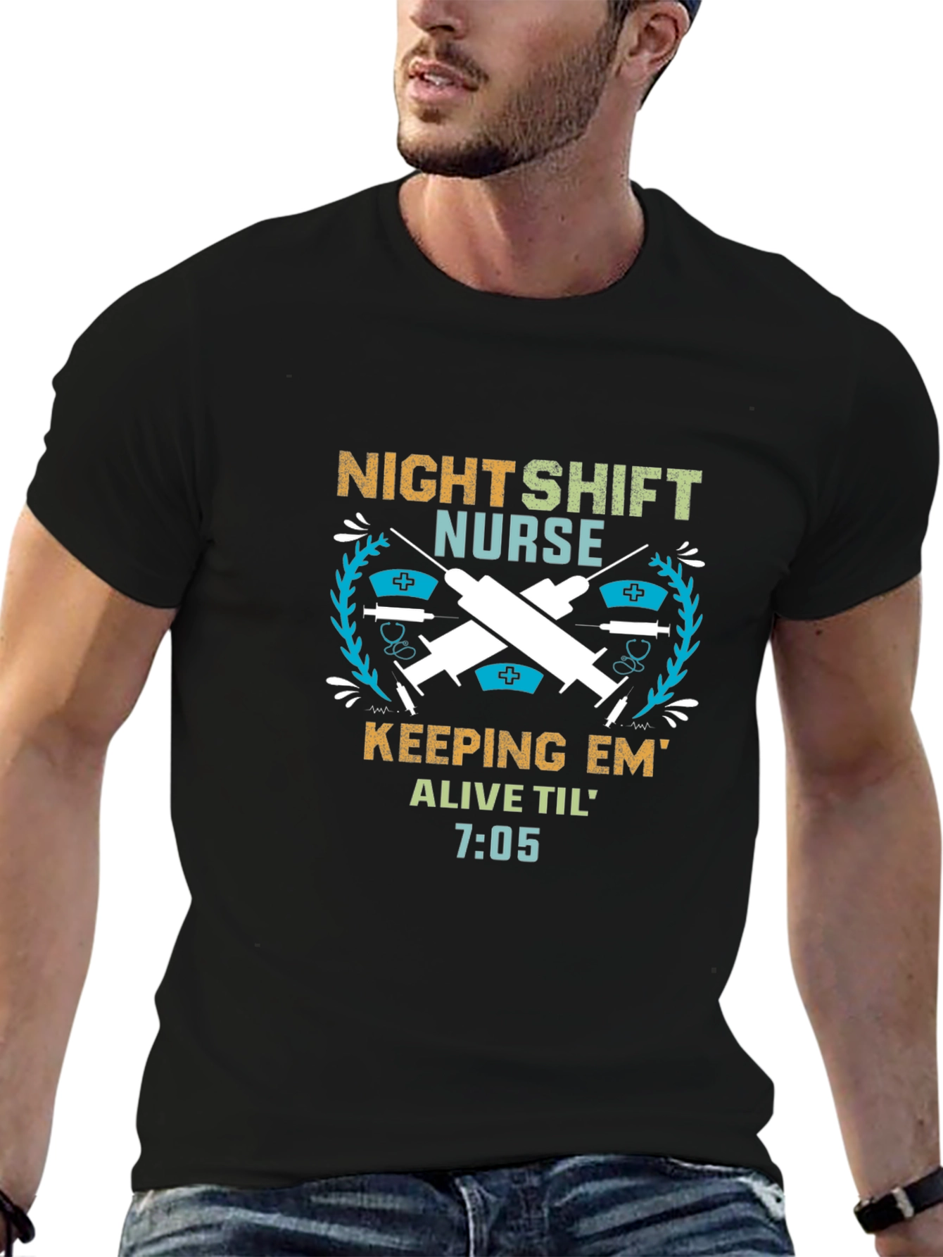 Night Shift Nurse T-Shirt: Keeping Em Alive!