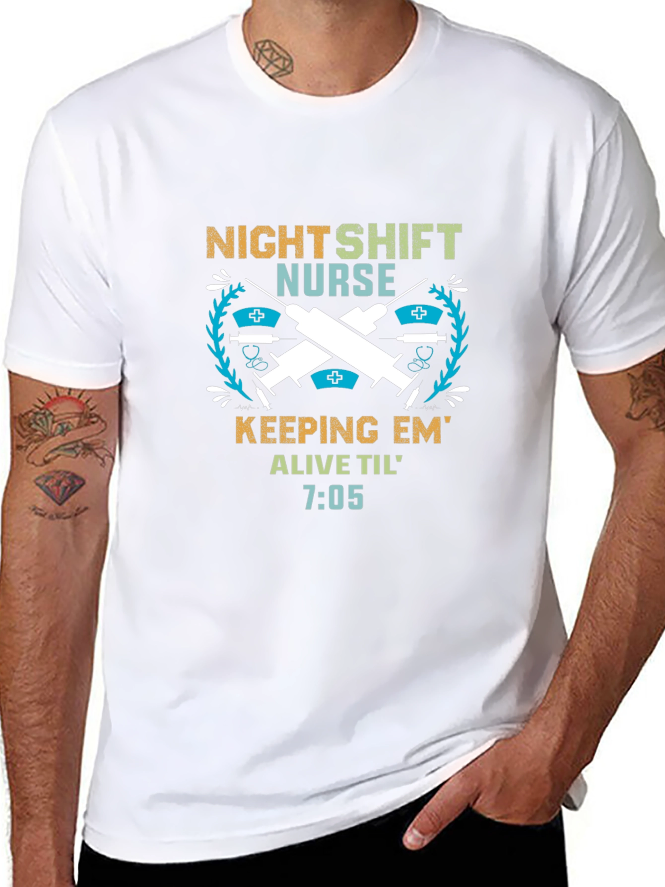 Night Shift Nurse T-Shirt: Keeping Em Alive!