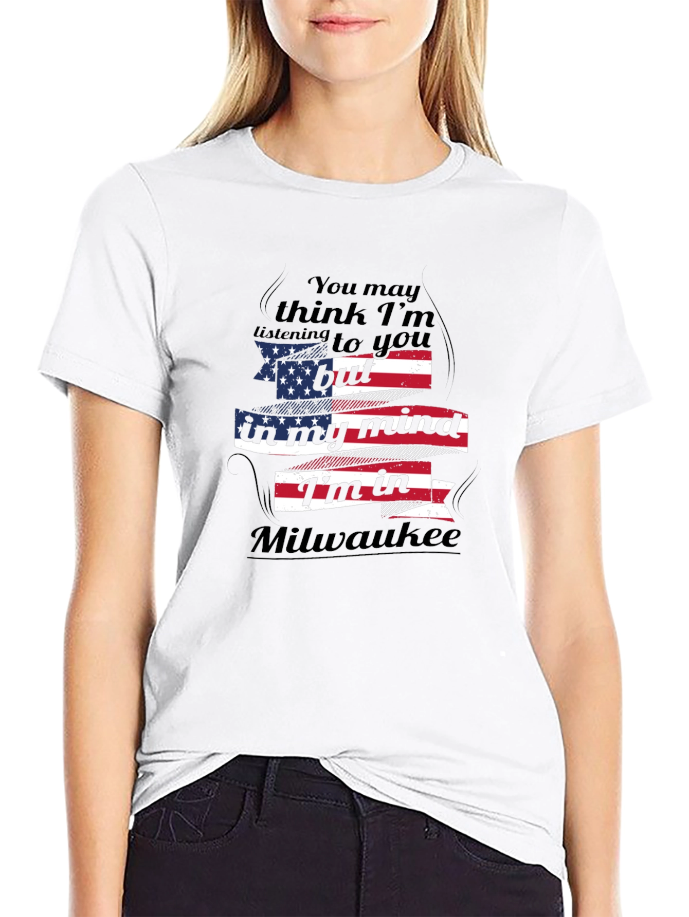 Milwaukee Mind T-Shirt - American Flag Design