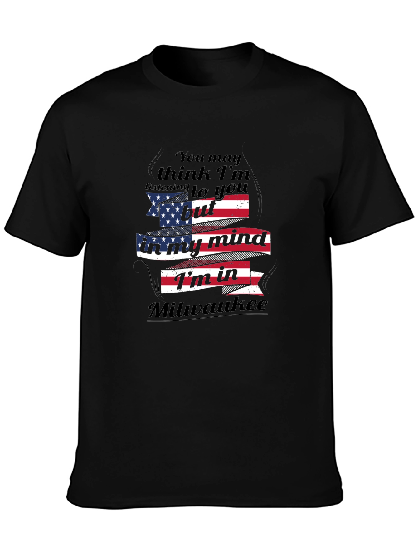 Milwaukee Mind T-Shirt - American Flag Design