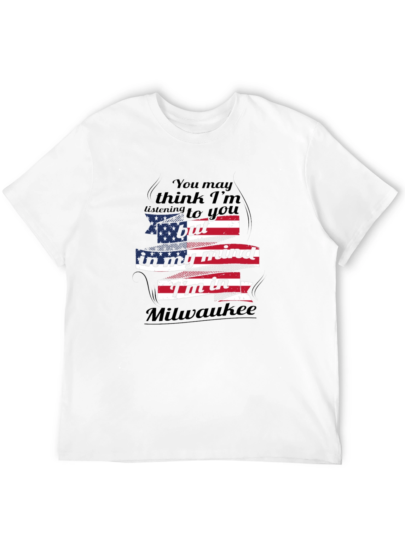 Milwaukee Mind T-Shirt - American Flag Design