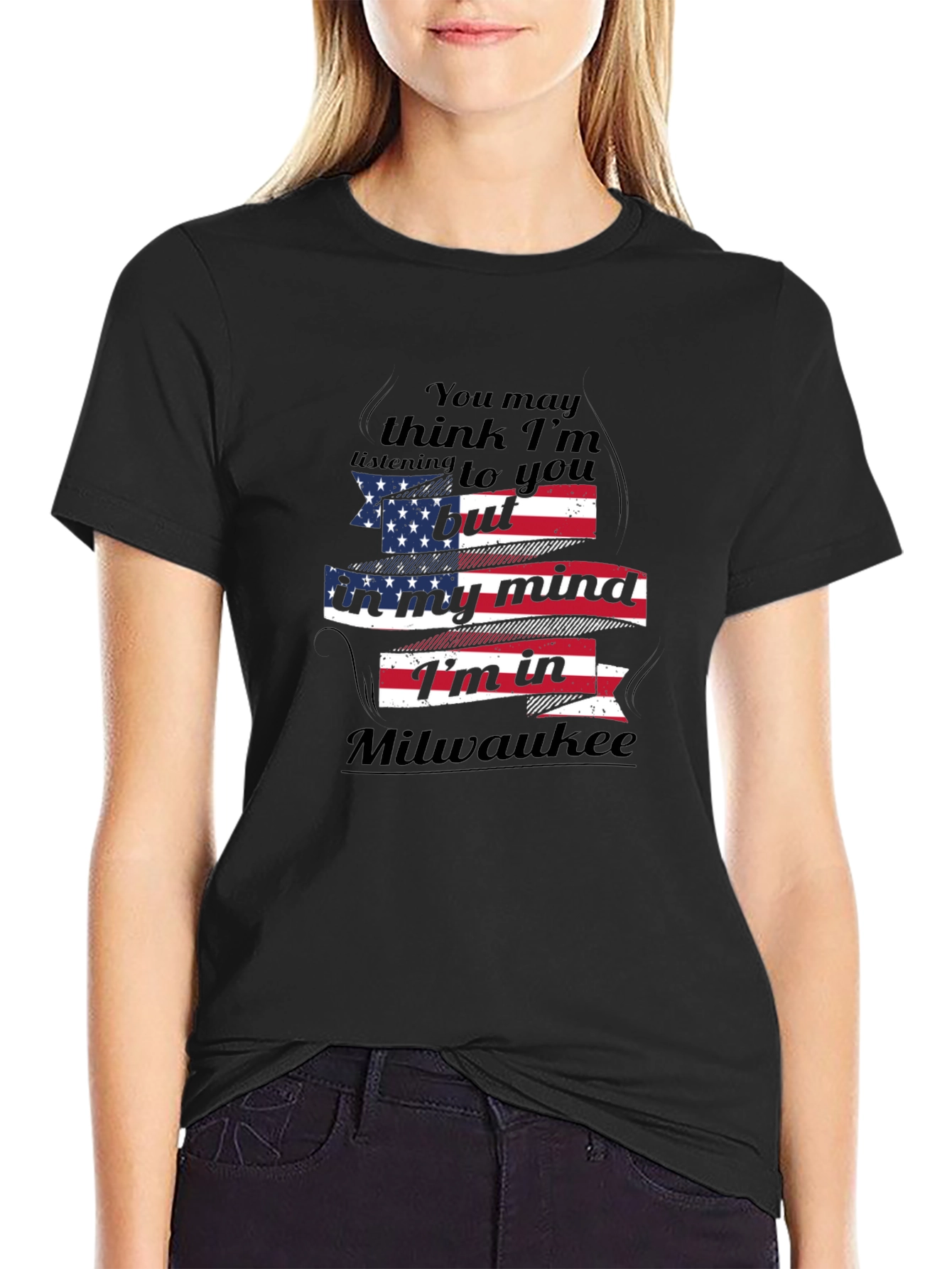 Milwaukee Mind T-Shirt - American Flag Design