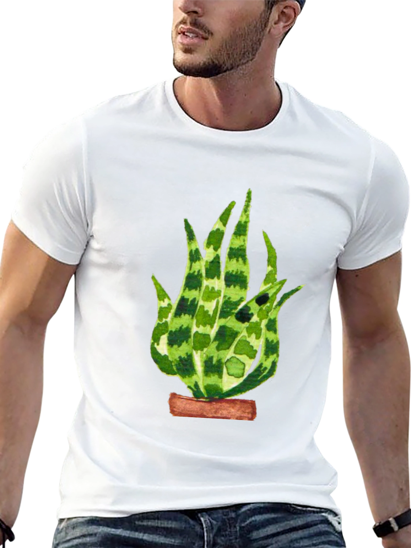 Aloe Vera Plant Graphic T-Shirt