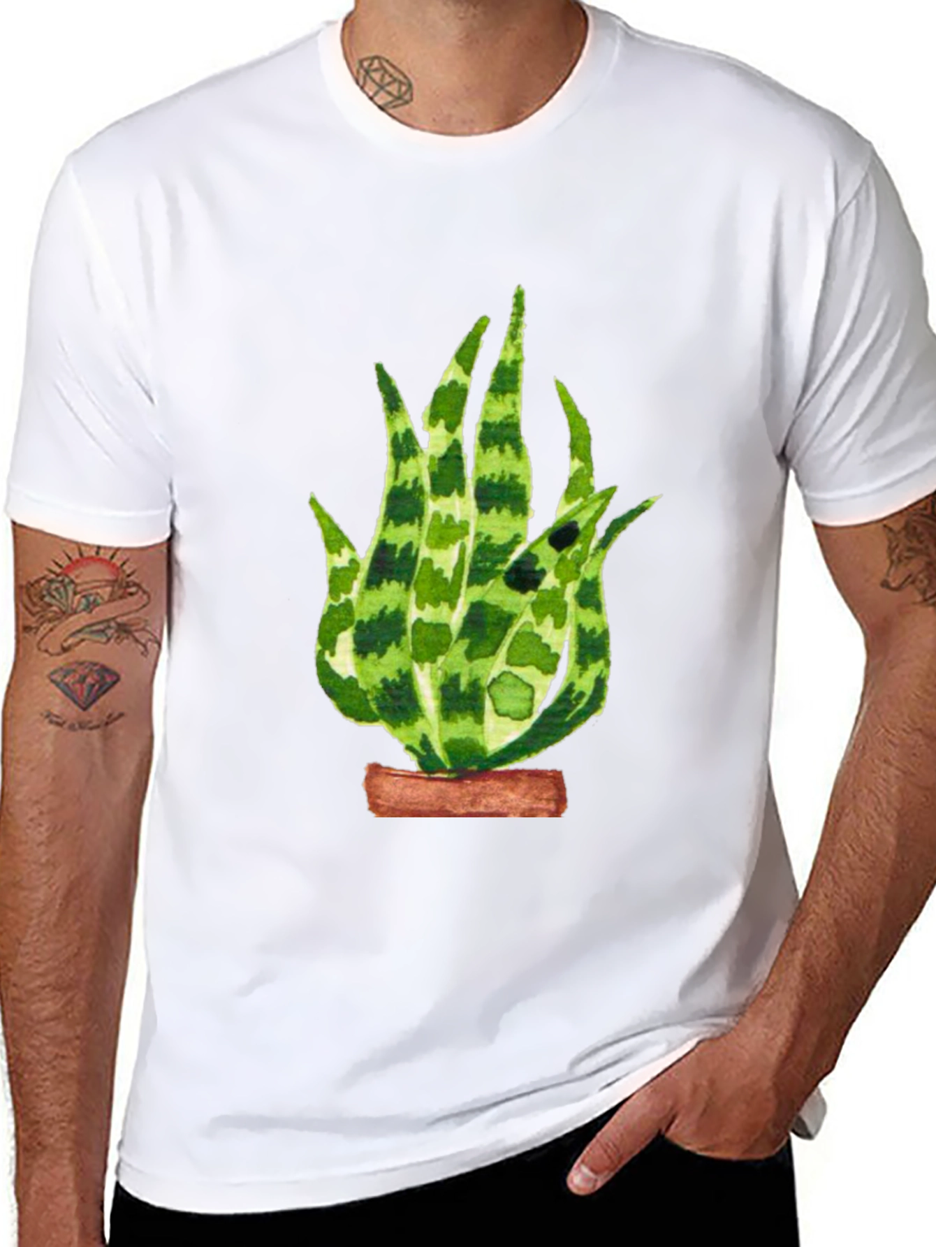 Aloe Vera Plant Graphic T-Shirt