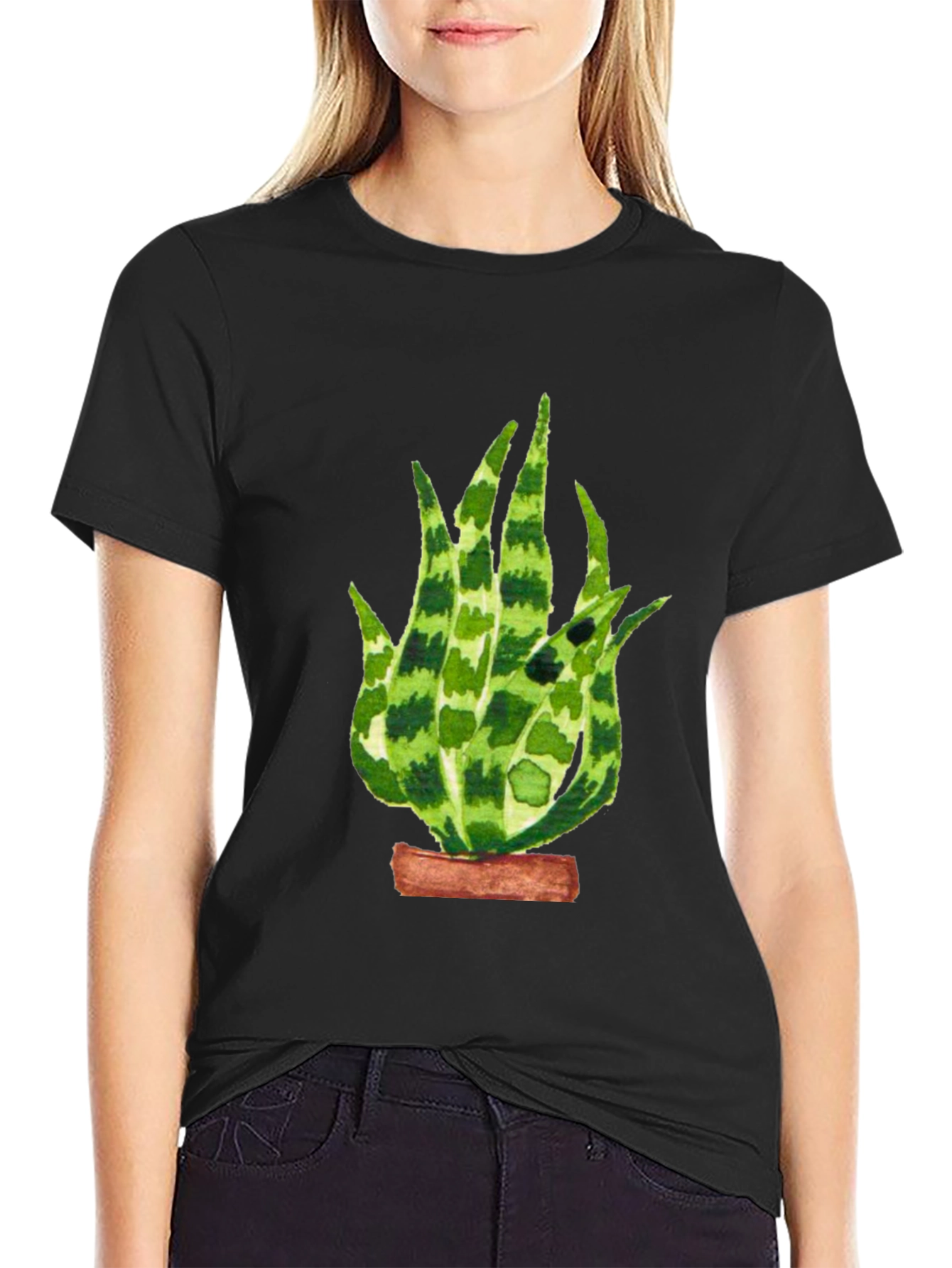 Aloe Vera Plant Graphic T-Shirt