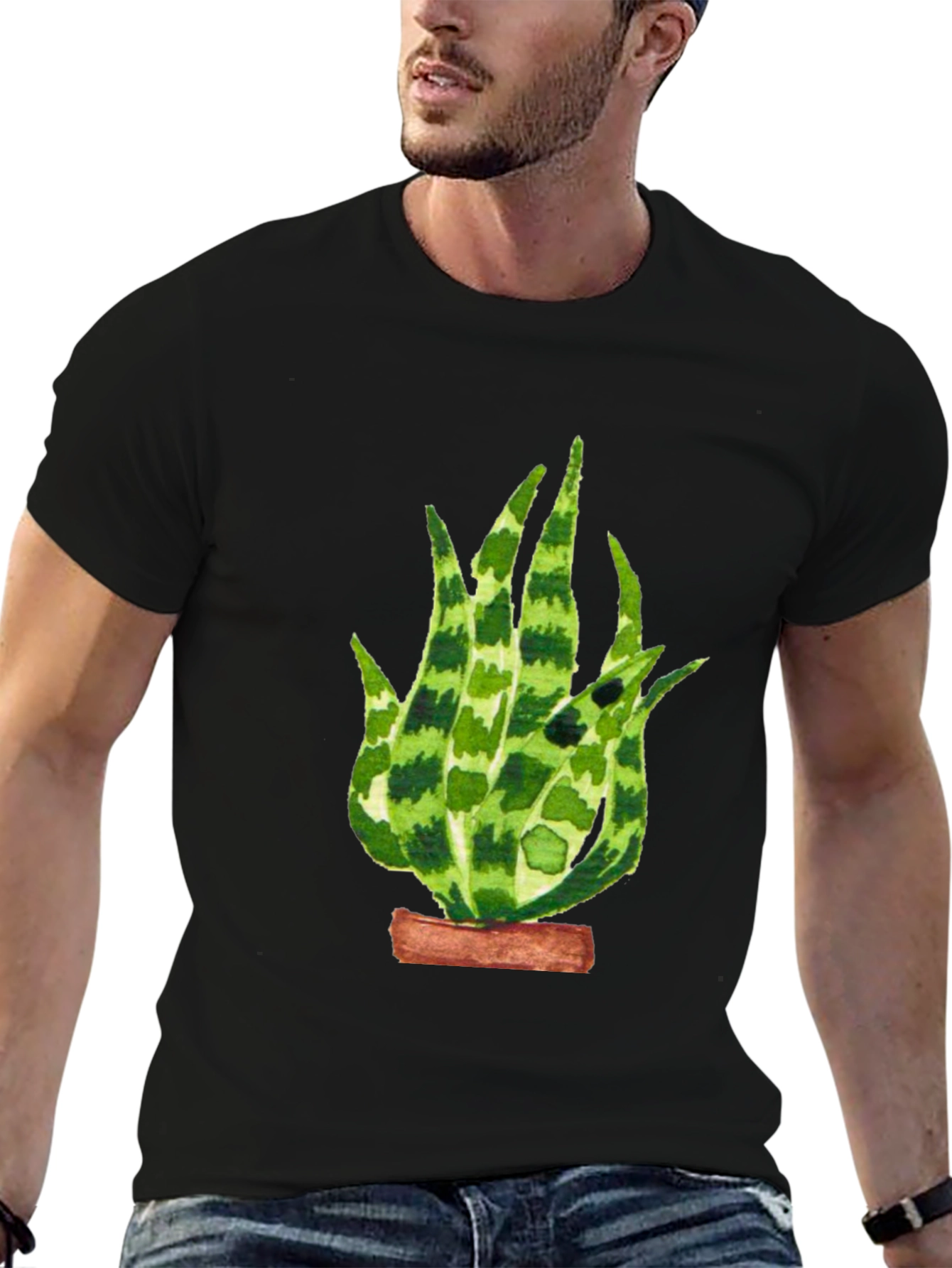 Aloe Vera Plant Graphic T-Shirt