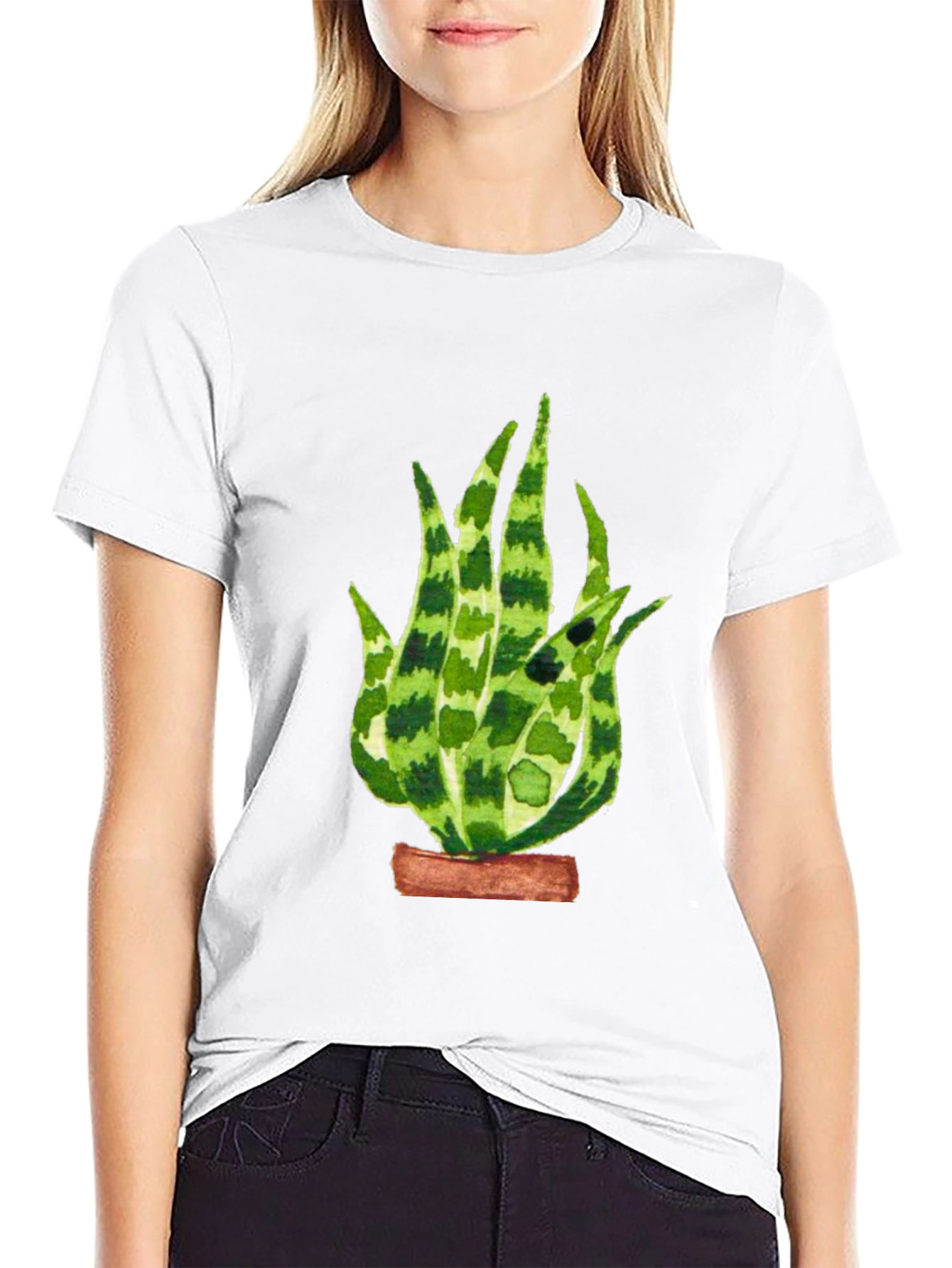 Aloe Vera Plant Graphic T-Shirt