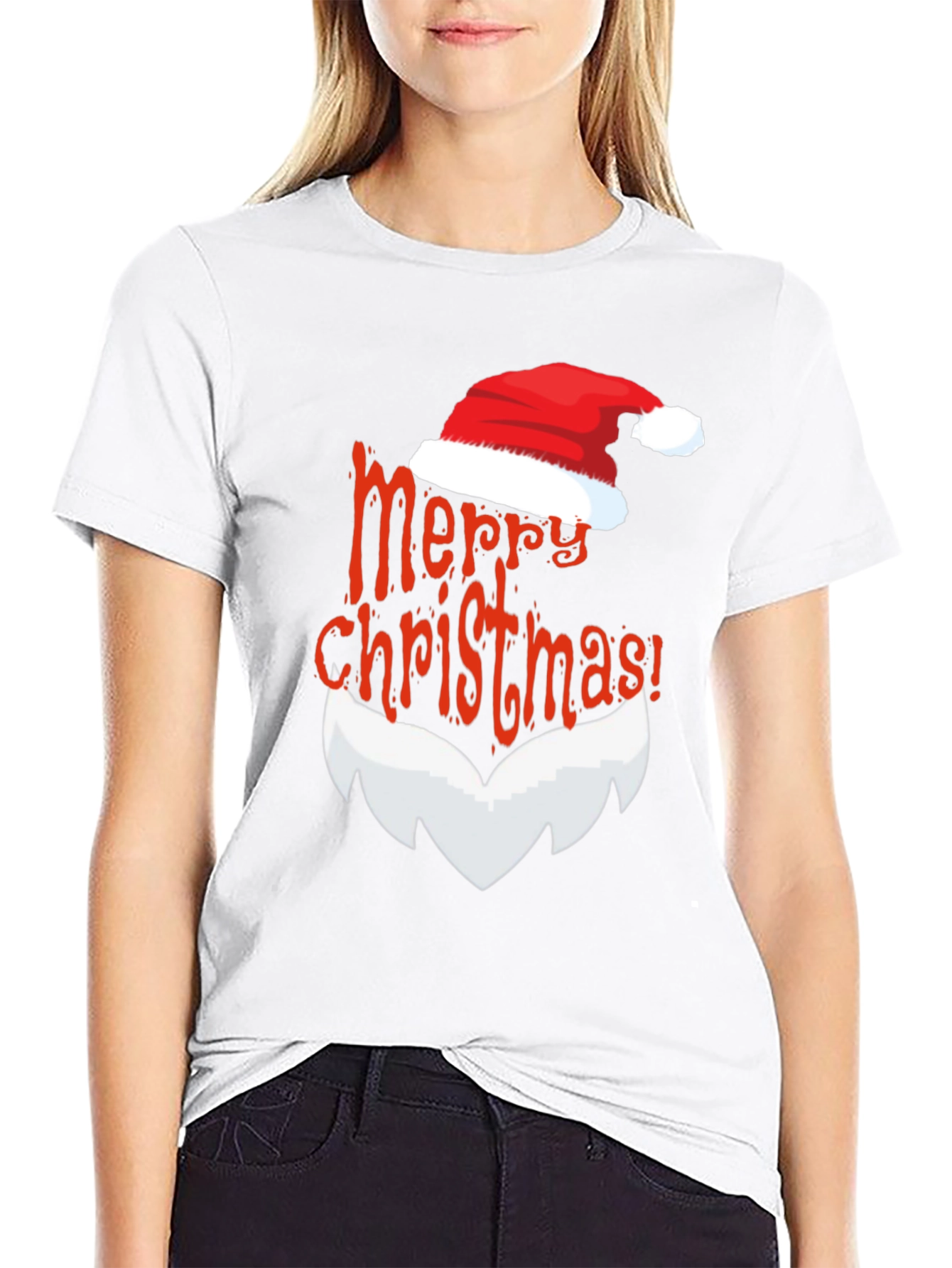 Festive Santa Claus Merry Christmas T-Shirt