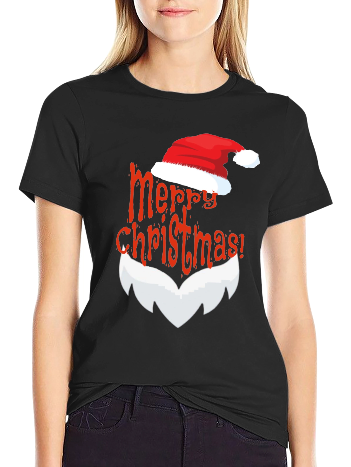 Festive Santa Claus Merry Christmas T-Shirt