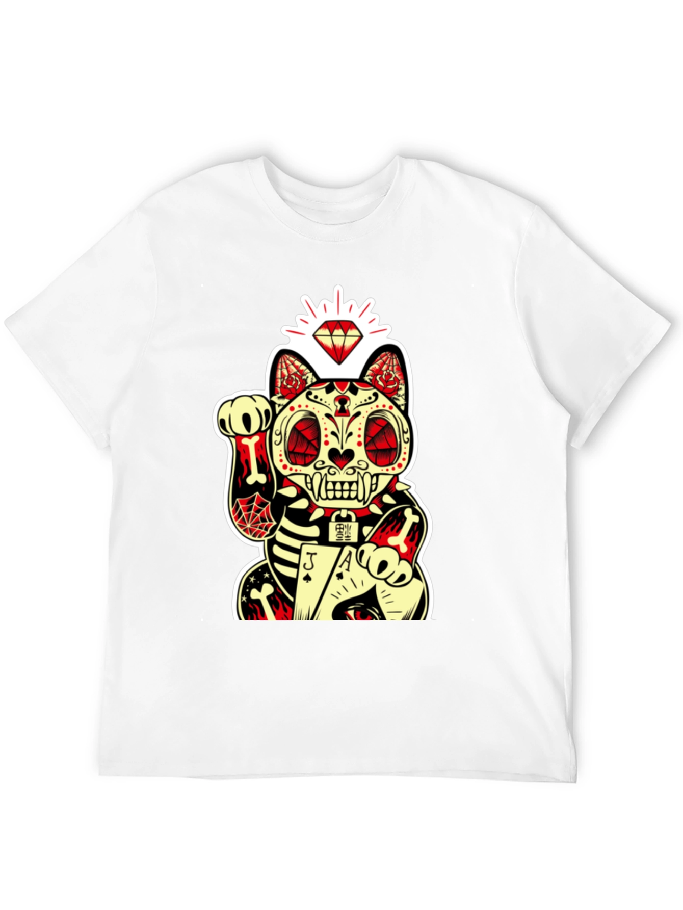 Lucky Cat Dia de los Muertos Graphic Tee