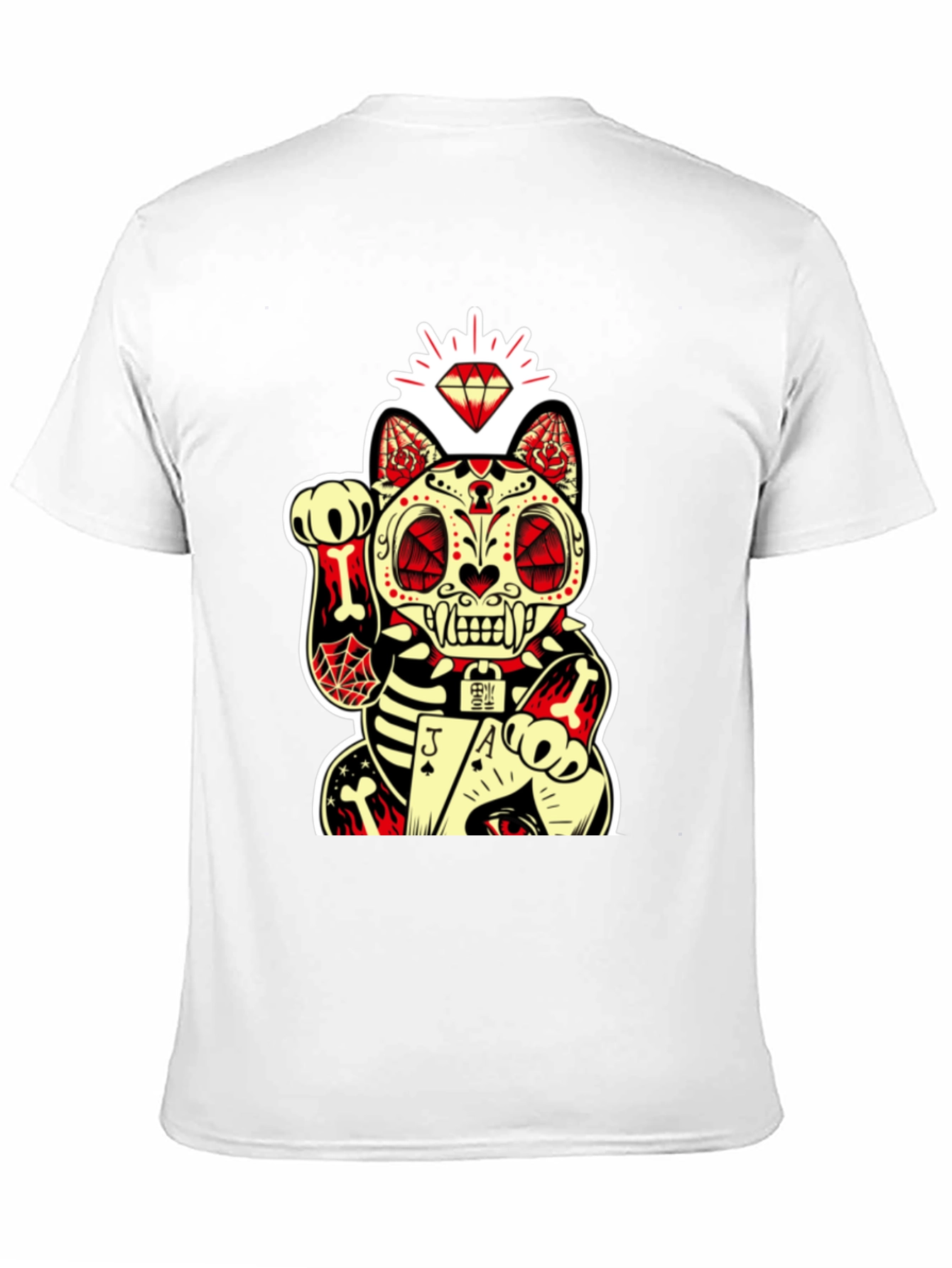 Lucky Cat Dia de los Muertos Graphic Tee