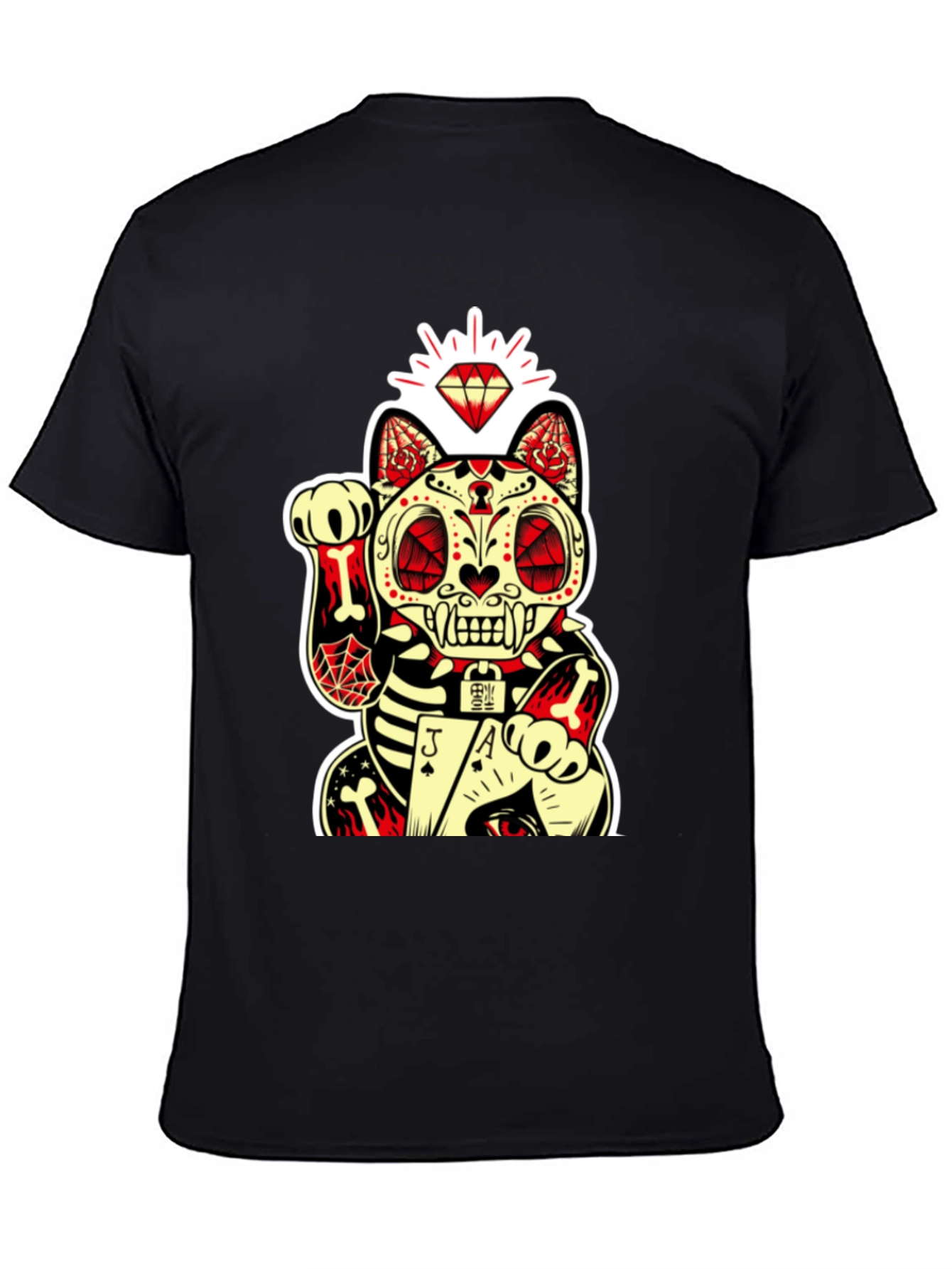 Lucky Cat Dia de los Muertos Graphic Tee