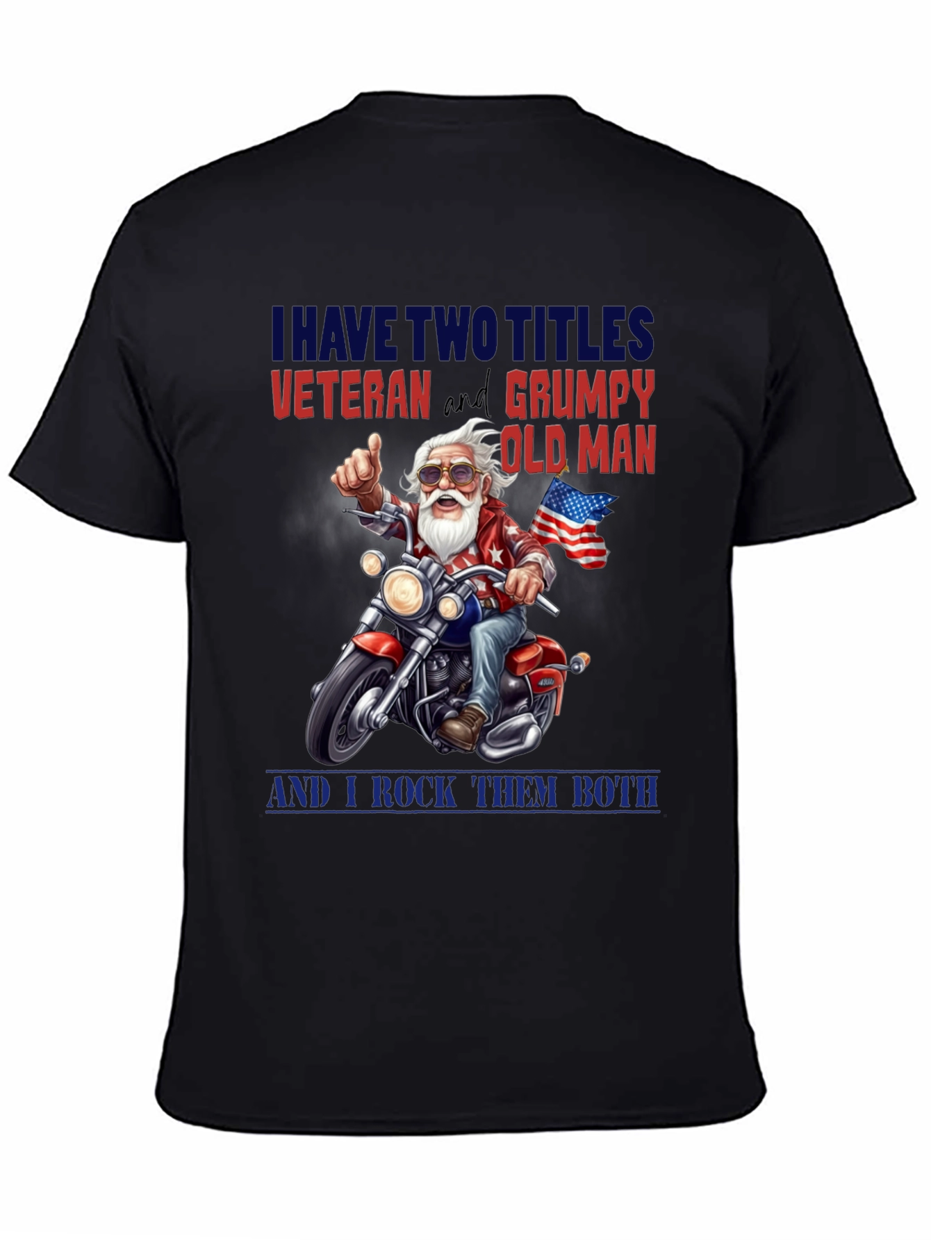 Veteran Grumpy Old Man Motorcycle T-Shirt
