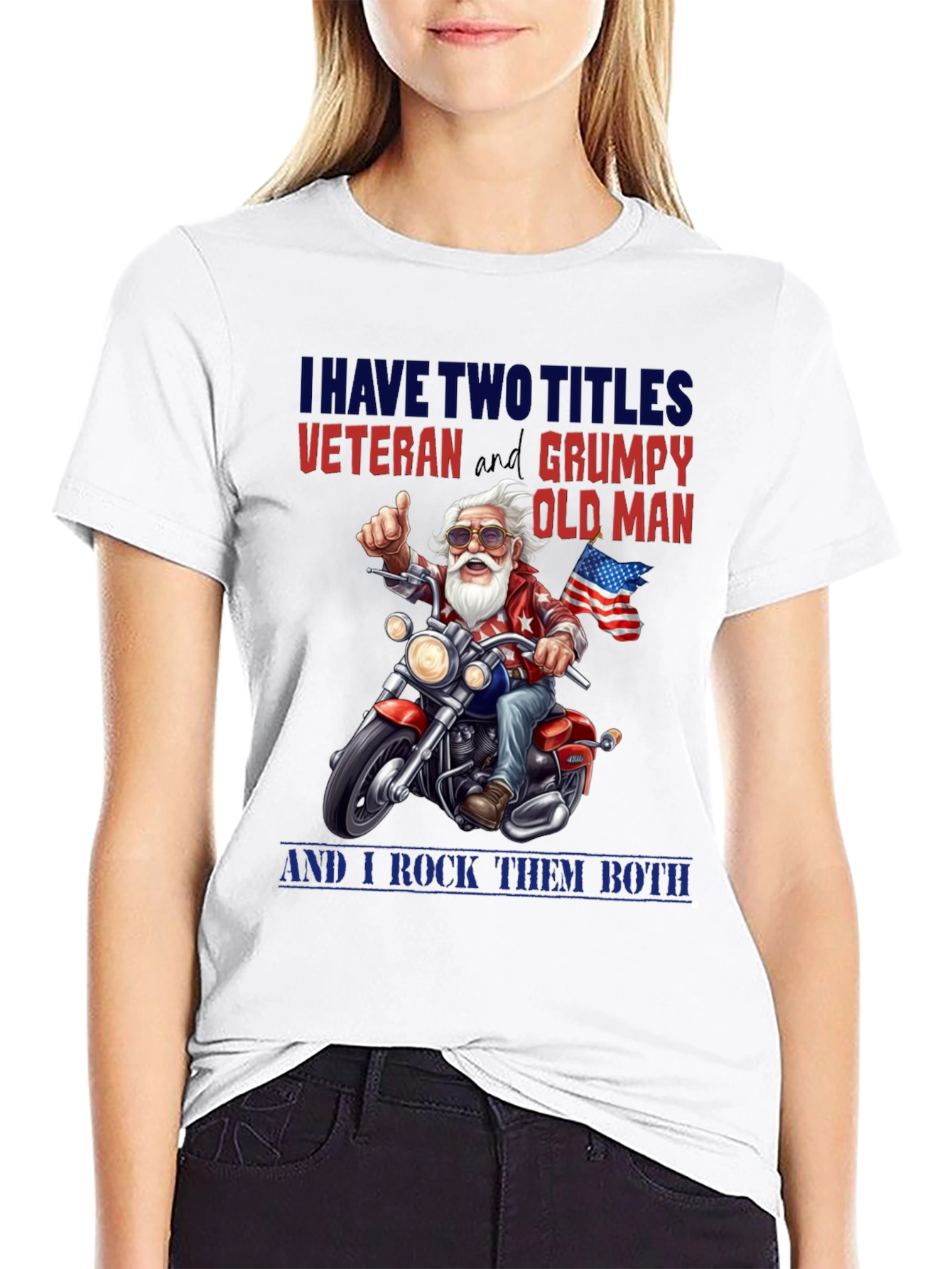Veteran Grumpy Old Man Motorcycle T-Shirt