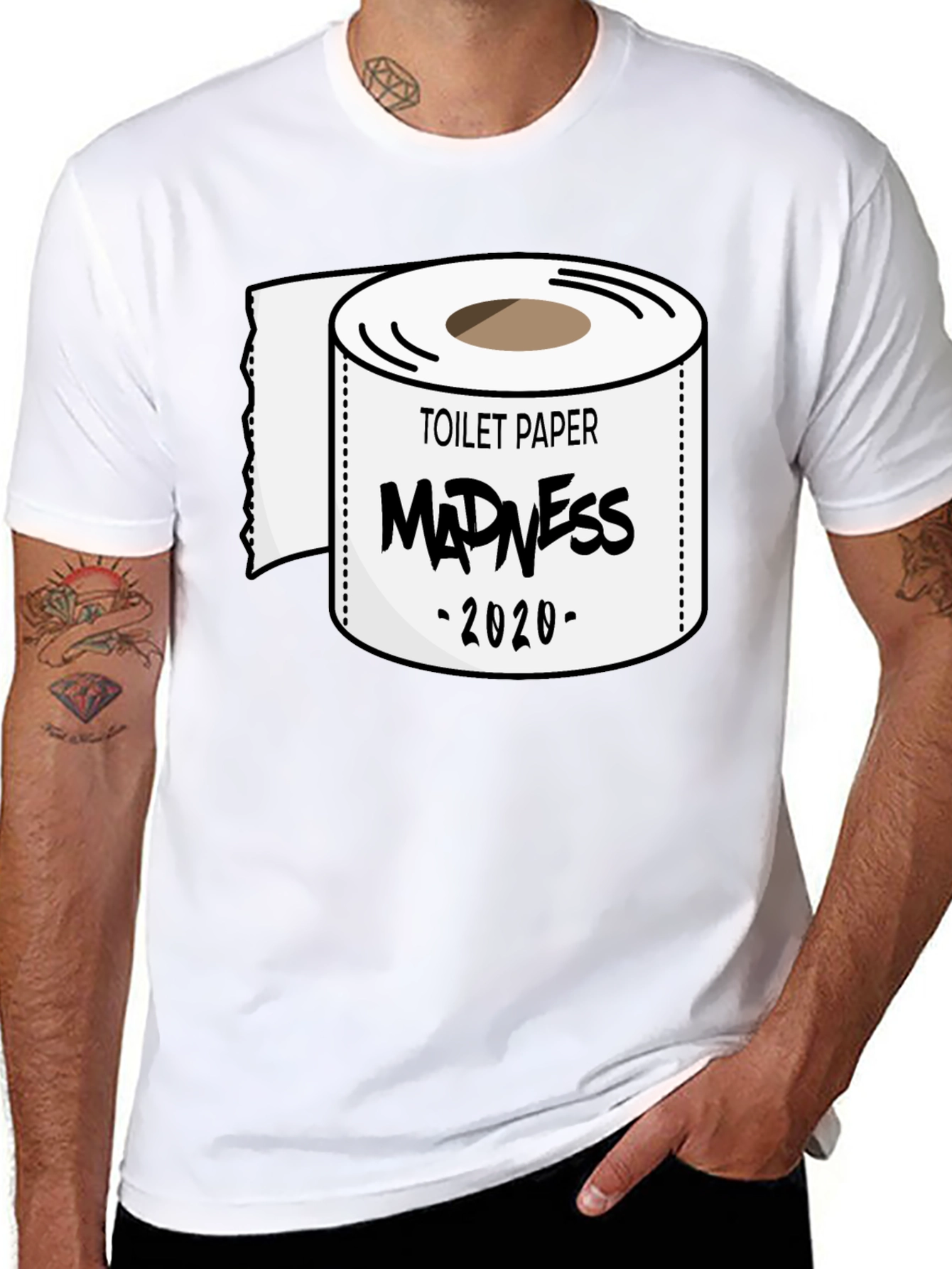 Toilet Paper Madness 2020 Black T-Shirt