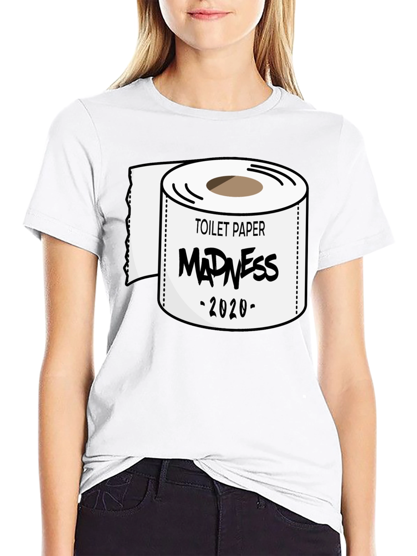 Toilet Paper Madness 2020 Black T-Shirt