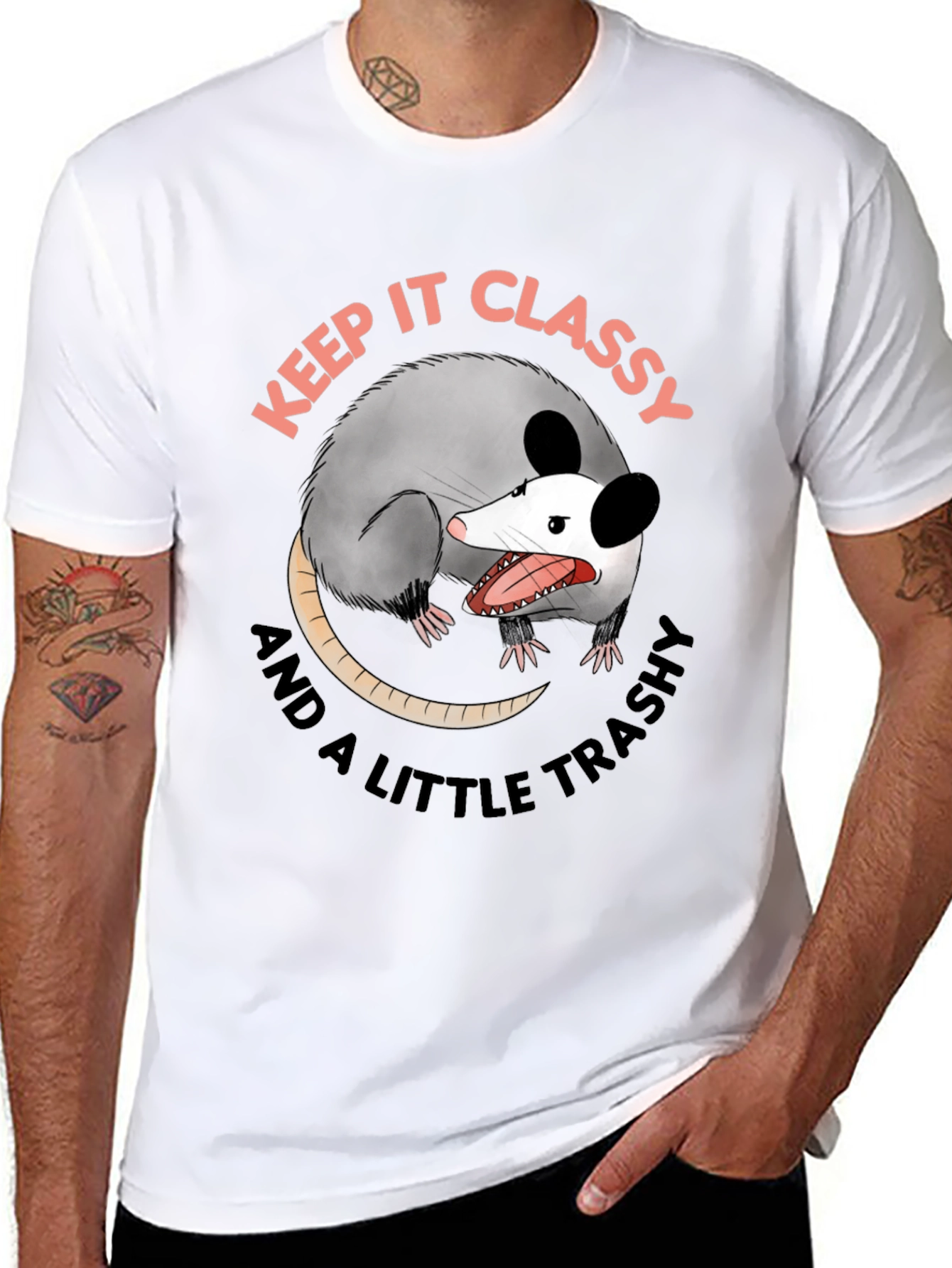 Keep It Classy Opossum Graphic Tee