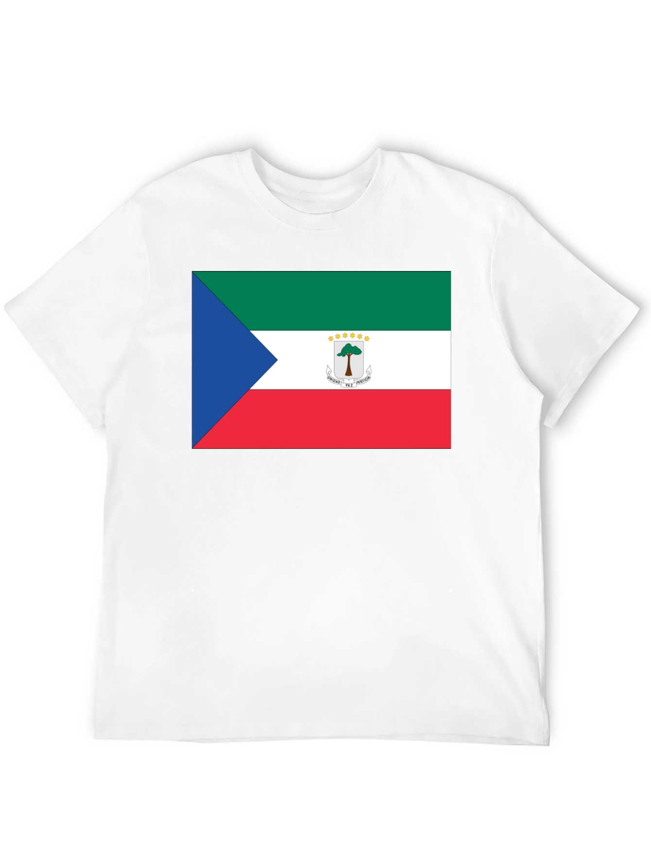 Equatorial Guinea Flag Black T-Shirt