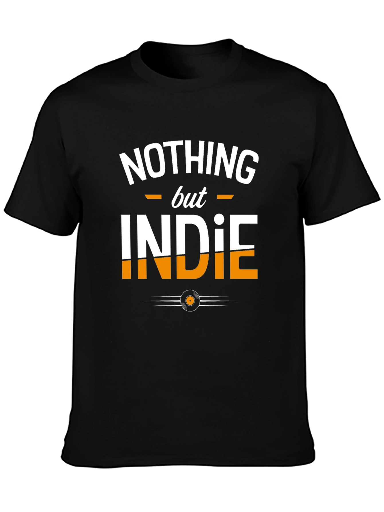 Nothing But Indie Black T-Shirt - Music Lover Tee