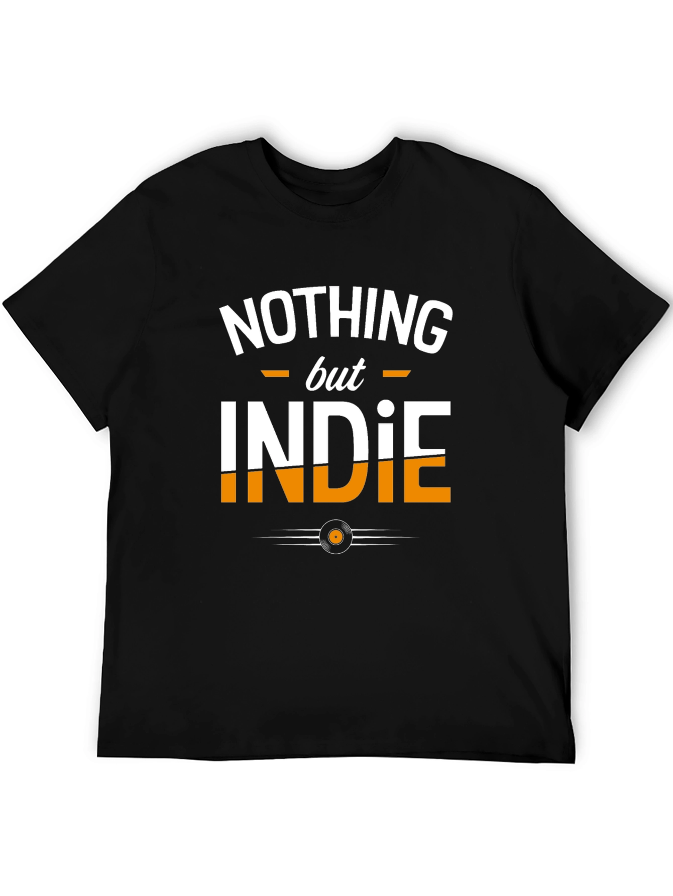 Nothing But Indie Black T-Shirt - Music Lover Tee