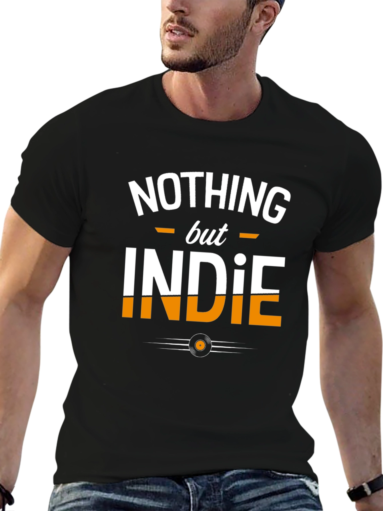 Nothing But Indie Black T-Shirt - Music Lover Tee