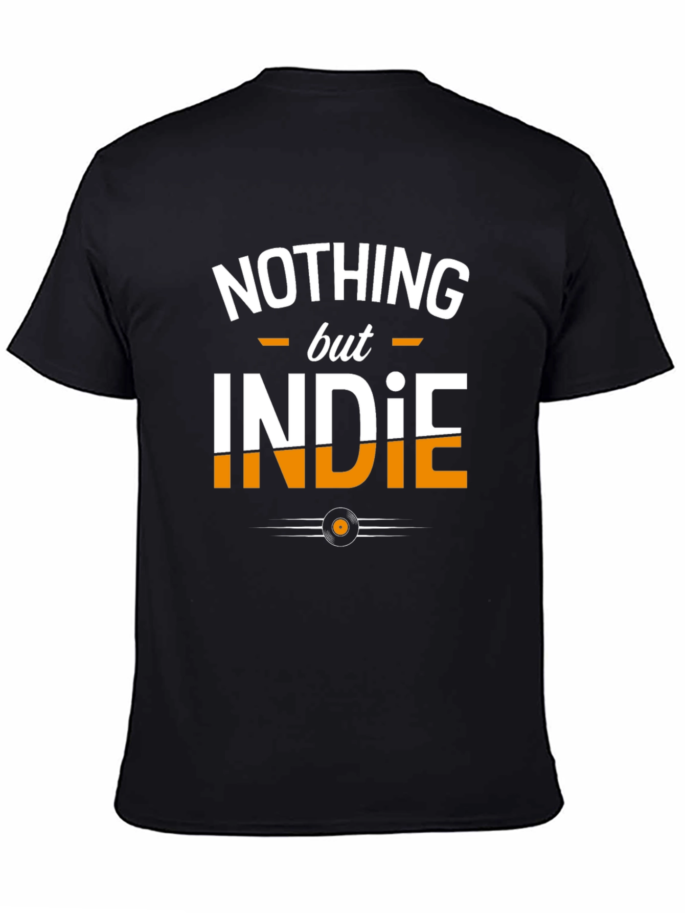 Nothing But Indie Black T-Shirt - Music Lover Tee