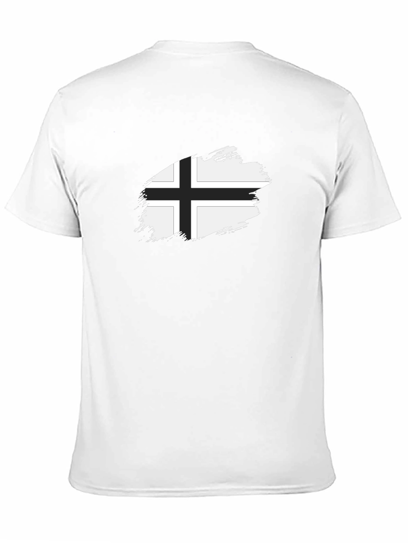Nordic Cross Graphic Tee - Black Casual Shirt