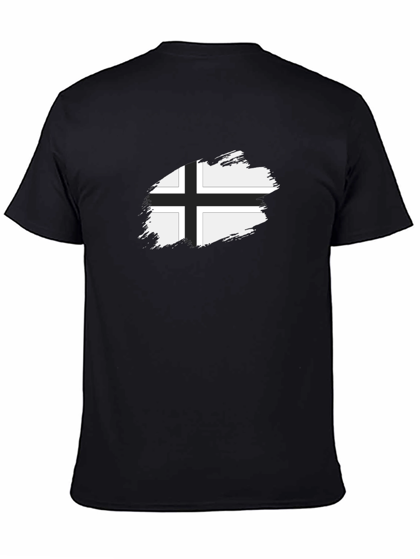 Nordic Cross Graphic Tee - Black Casual Shirt