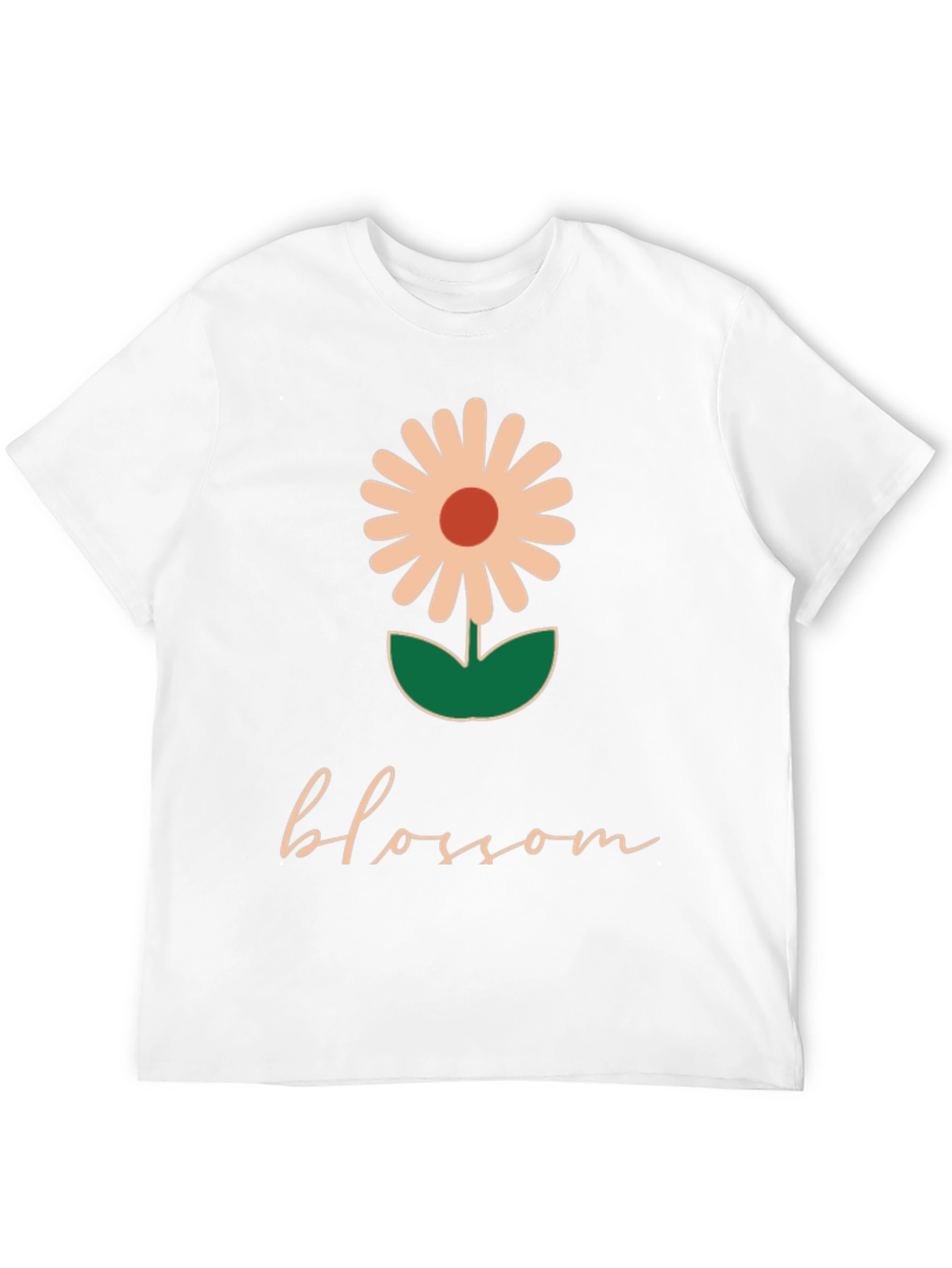 Blossom Graphic Tee - Black Casual T-Shirt