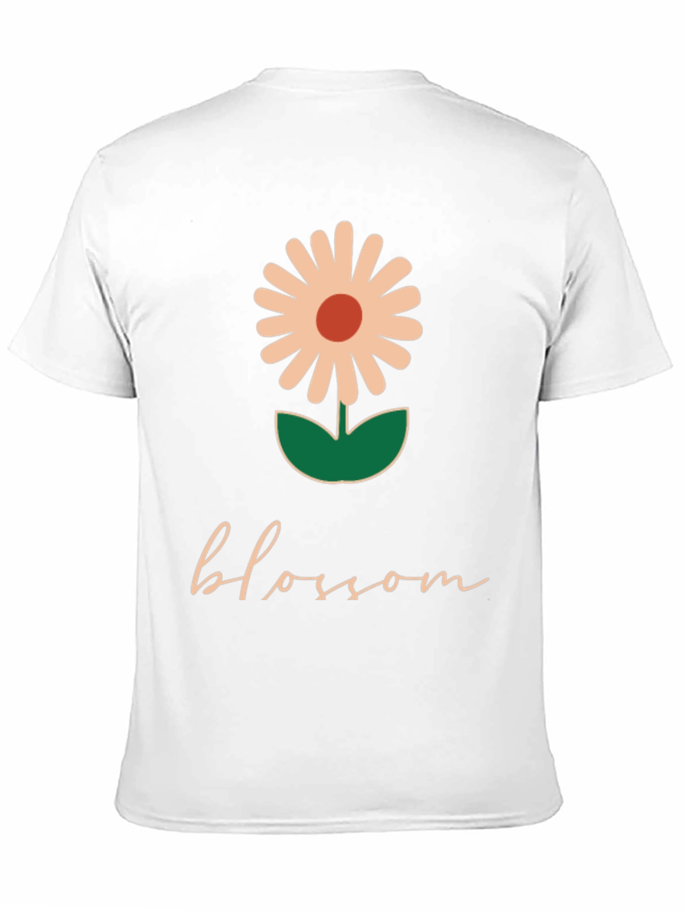 Blossom Graphic Tee - Black Casual T-Shirt