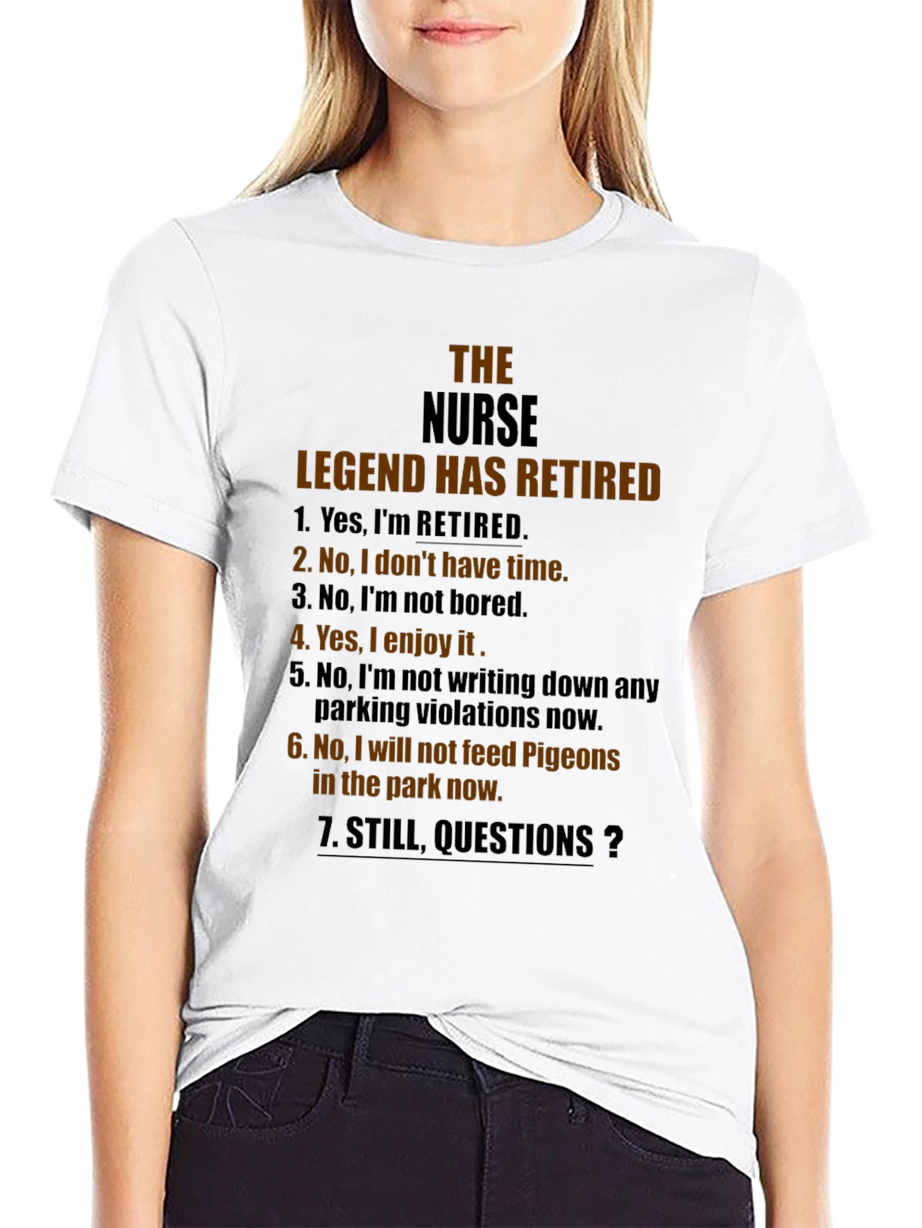 Retired Nurse Legend T-Shirt - Humorous Retirement Gift