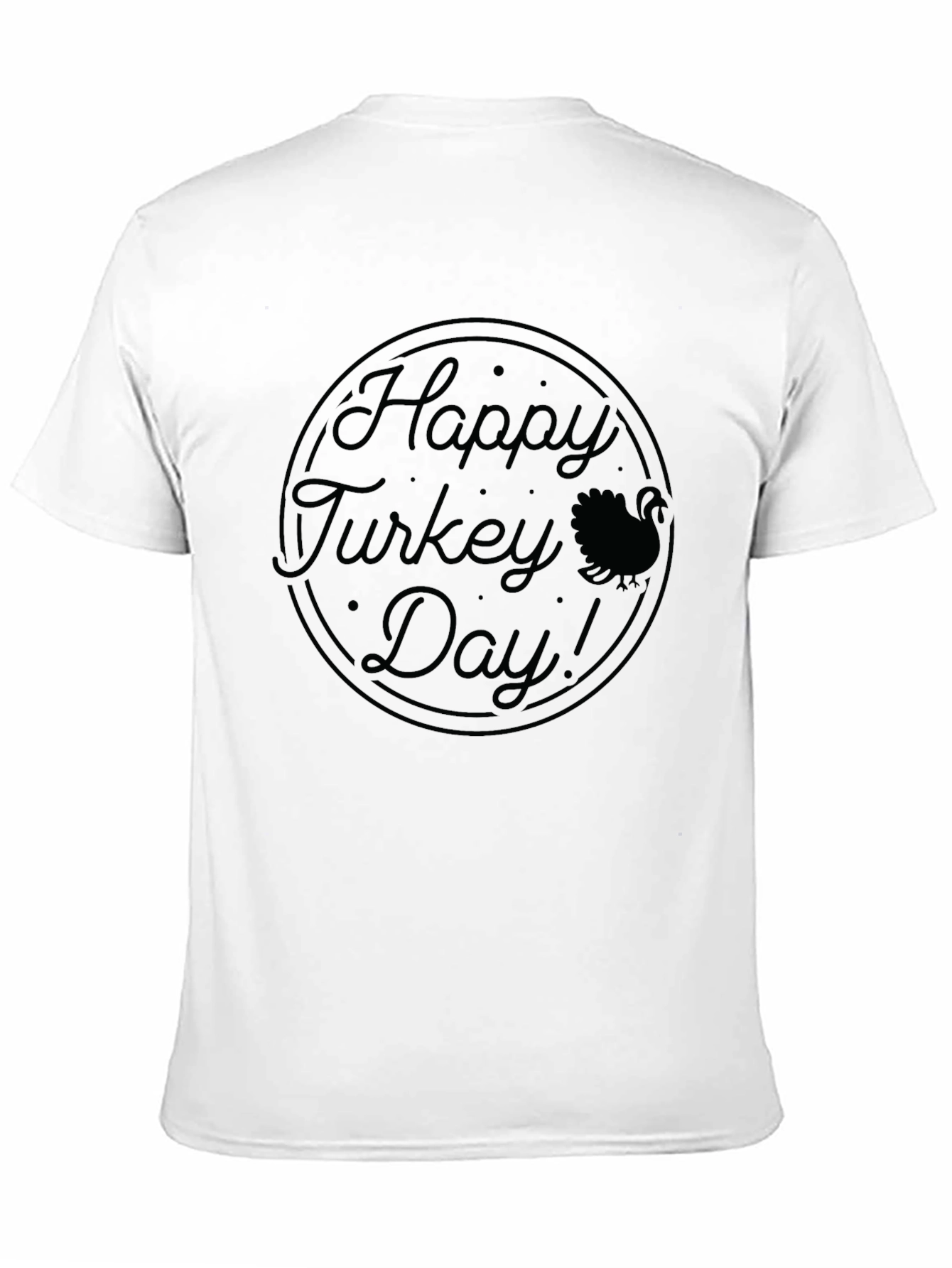 Happy Turkey Day Graphic Tee - Thanksgiving Shirt