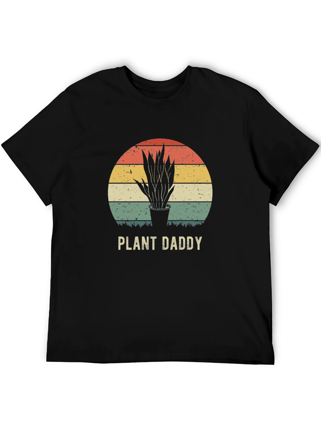 Plant Daddy Graphic Tee - Retro Sunset Design