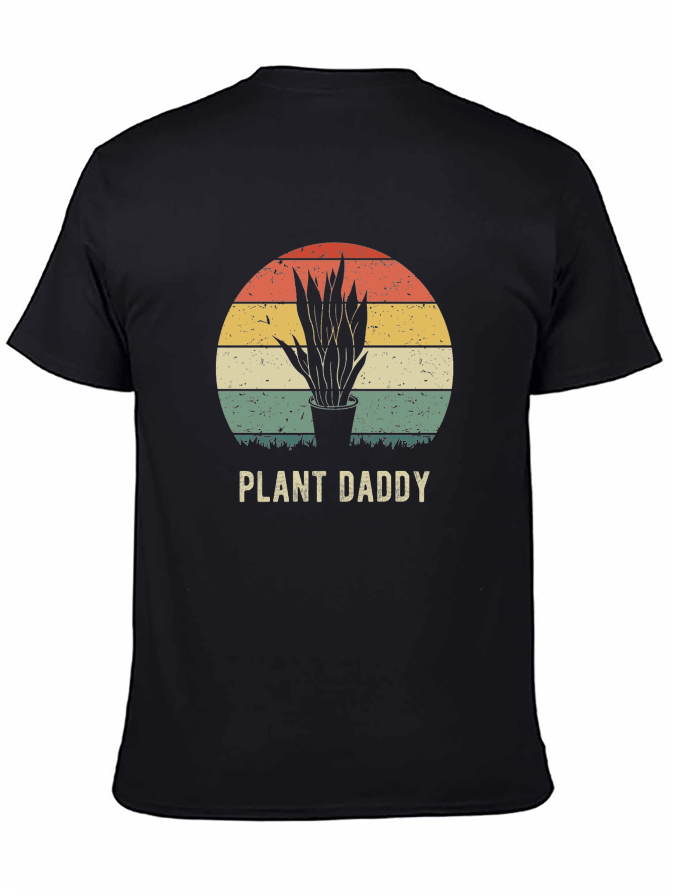 Plant Daddy Graphic Tee - Retro Sunset Design