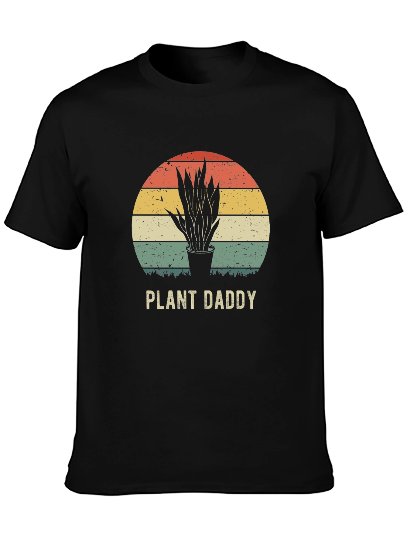 Plant Daddy Graphic Tee - Retro Sunset Design