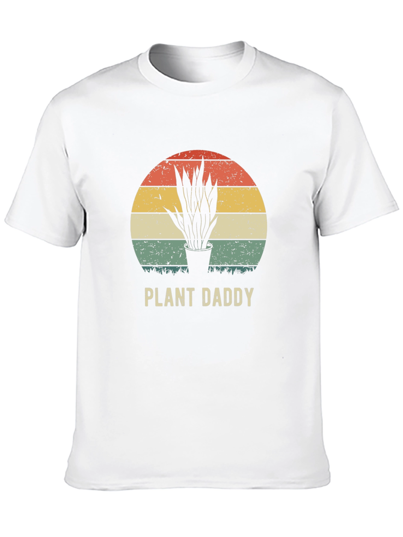 Plant Daddy Graphic Tee - Retro Sunset Design