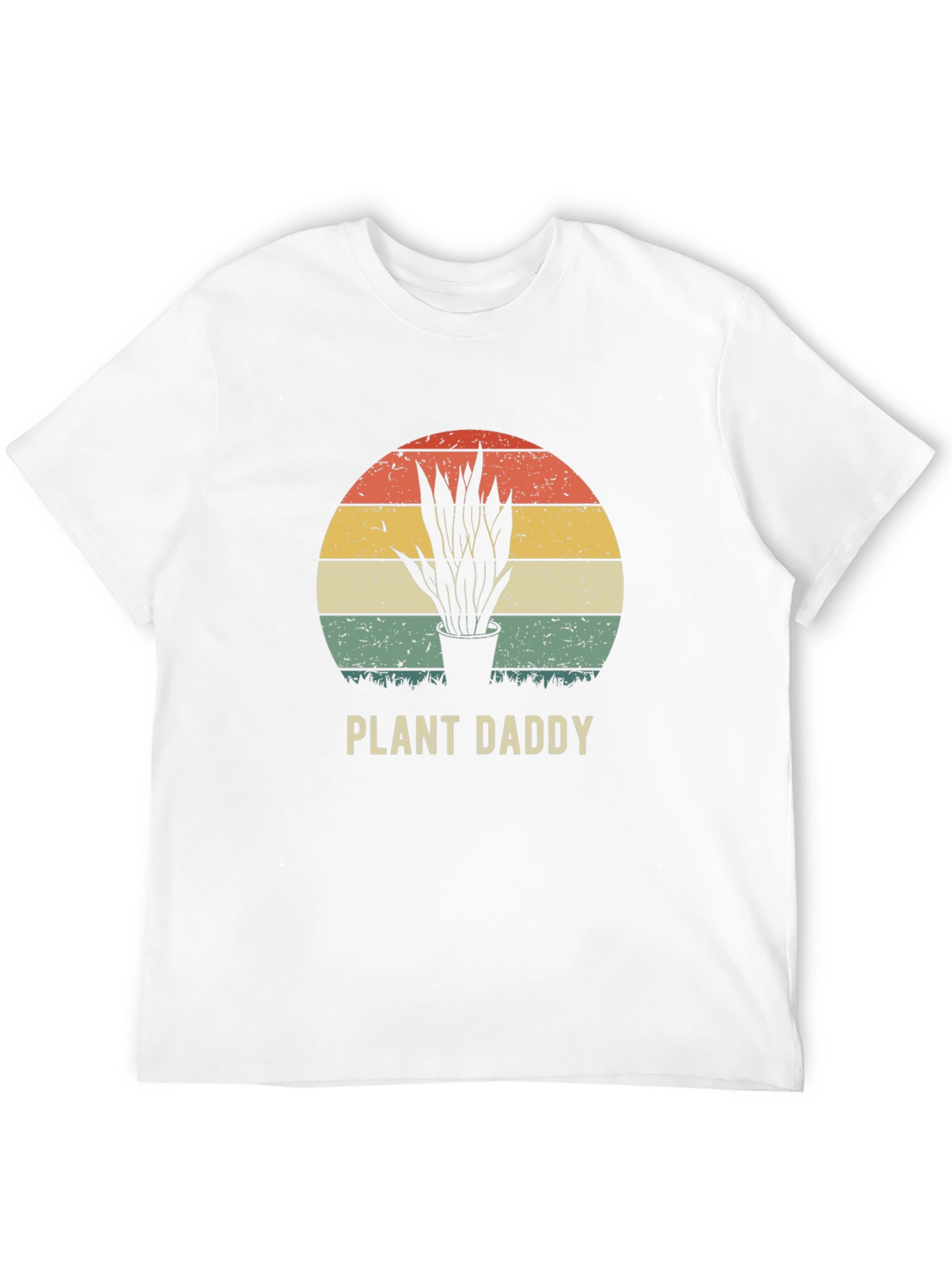 Plant Daddy Graphic Tee - Retro Sunset Design