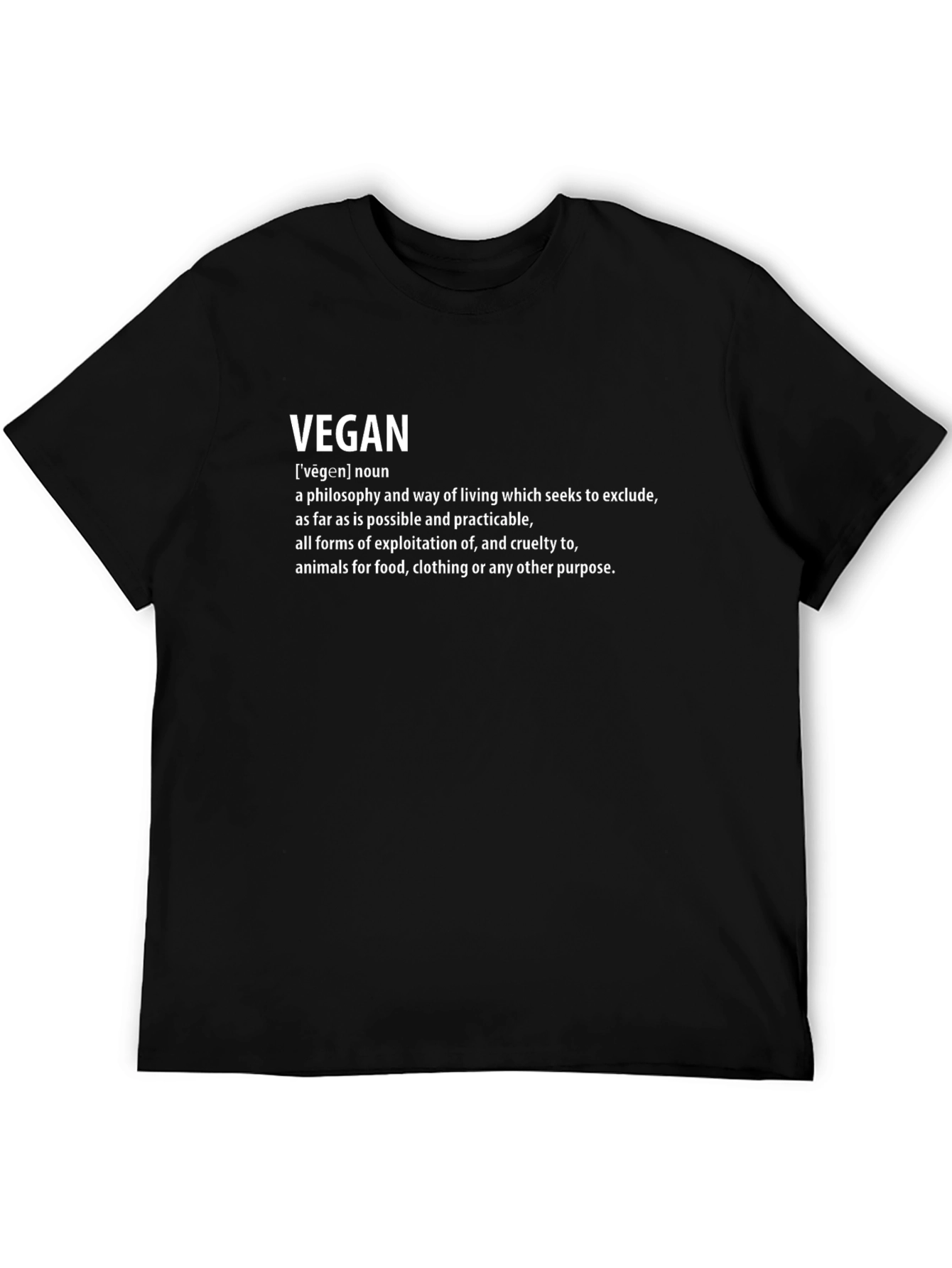 Vegan Definition Graphic T-Shirt - Unisex