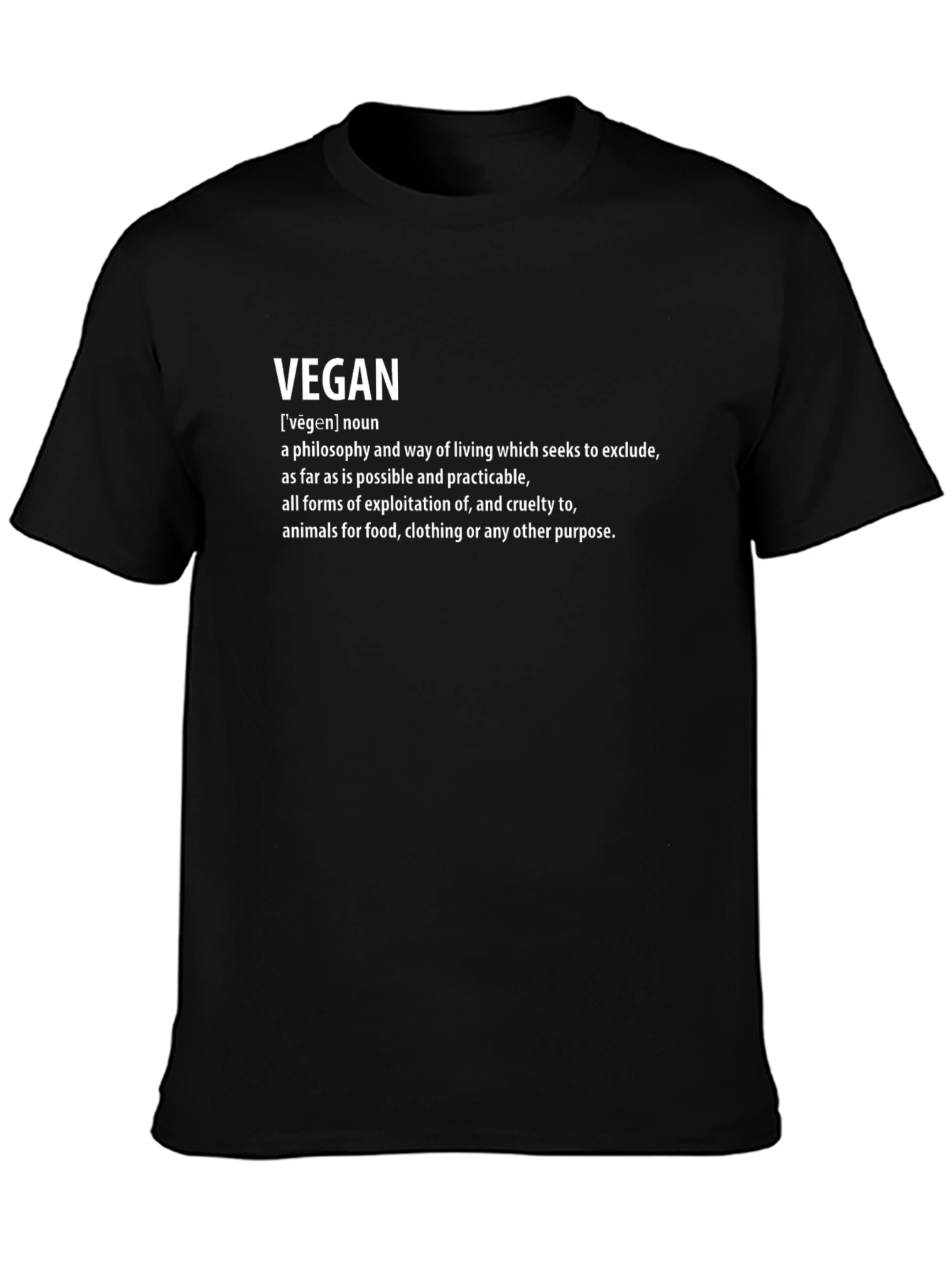 Vegan Definition Graphic T-Shirt - Unisex